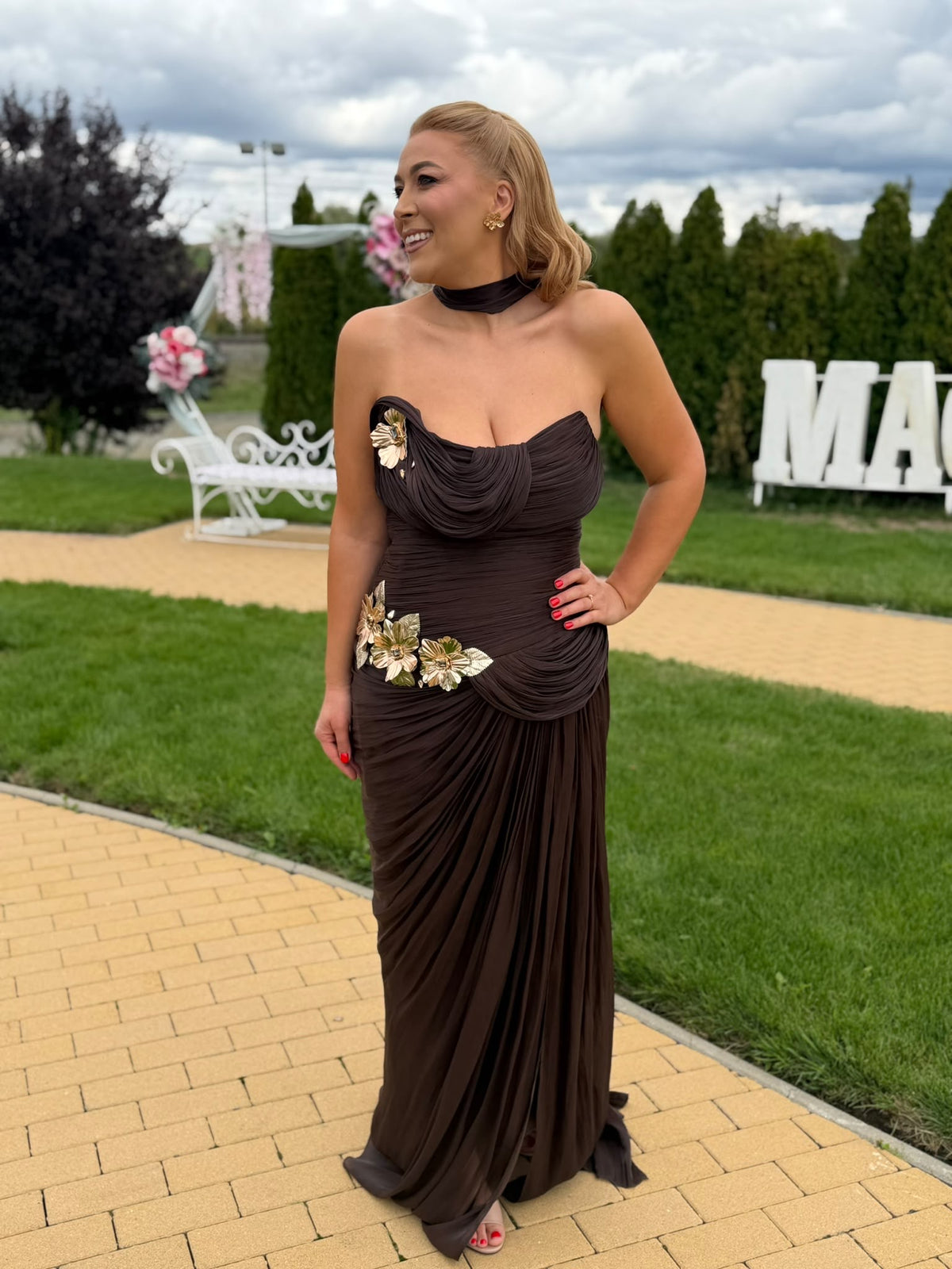 Rochie voal Sarai