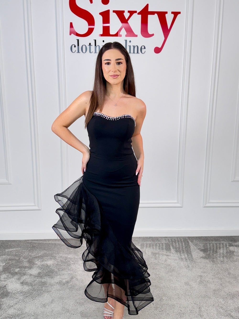 Rochie stofa cu volane Ina