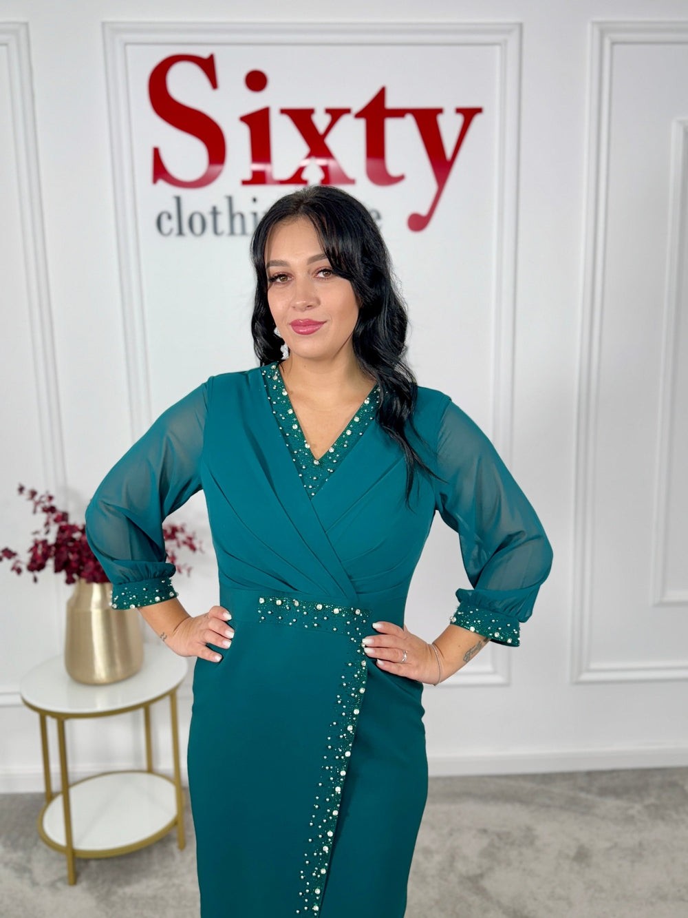Rochie stofa cu pietre Renia