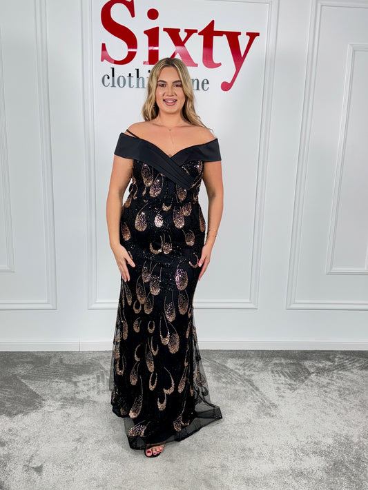 Rochie dantela cu paiete Wanda