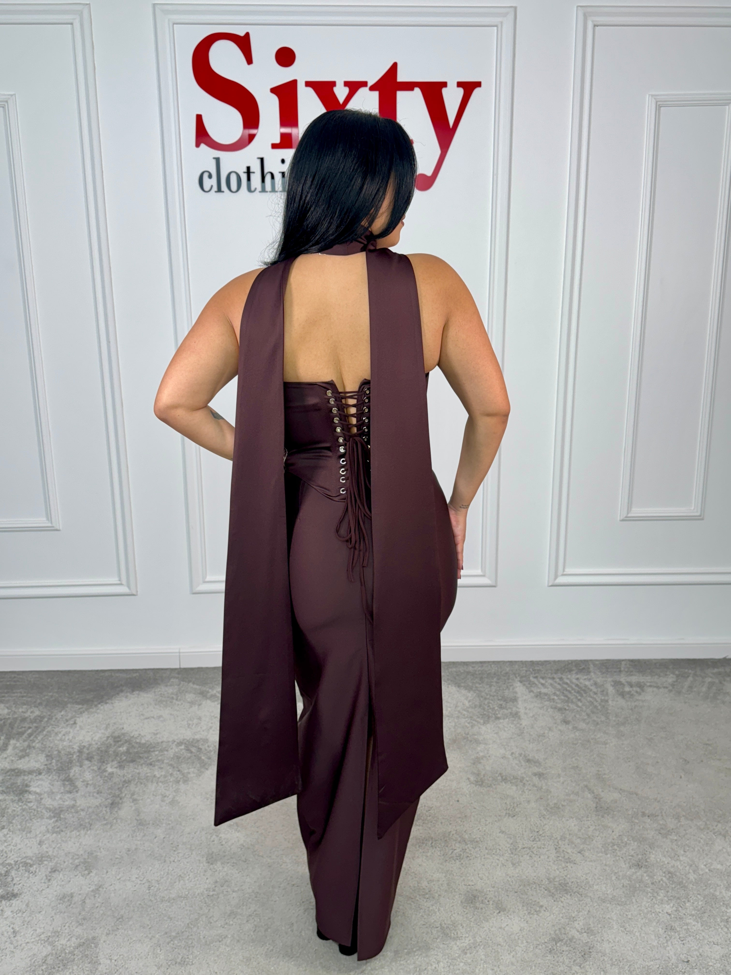 Compleu stofa satinata Roxen