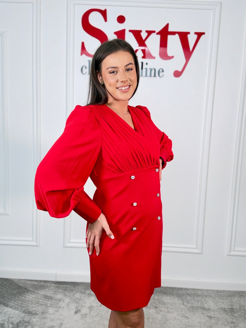 Rochie tip sacou din stofa Sisi