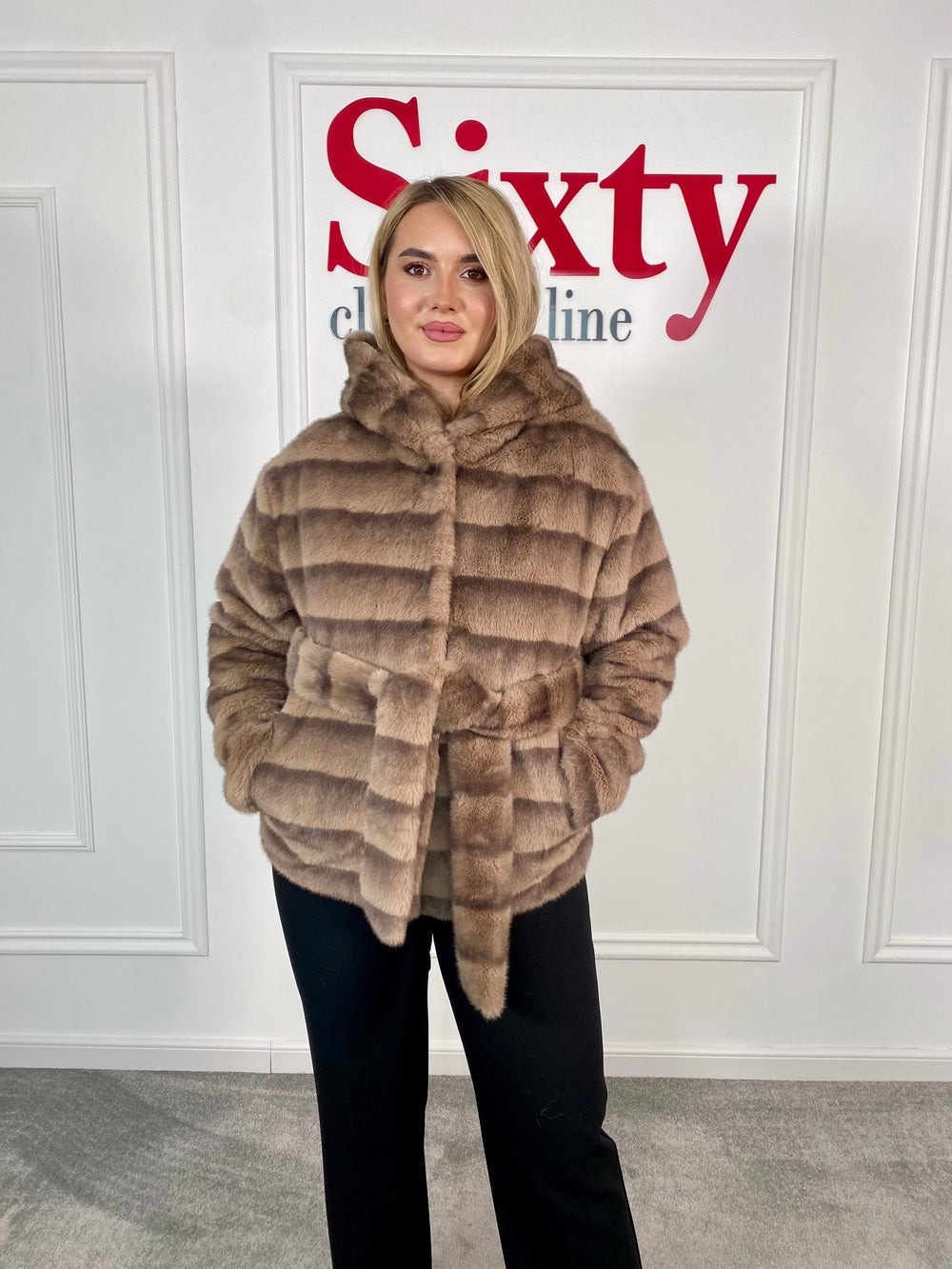 Geaca blana ecologica Doris