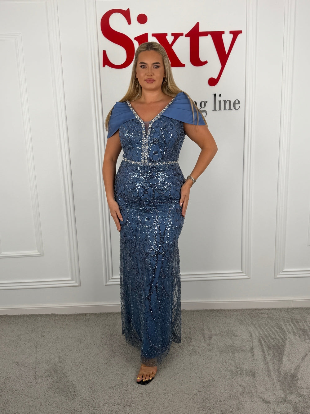 Rochie dantela cu paiete Jade