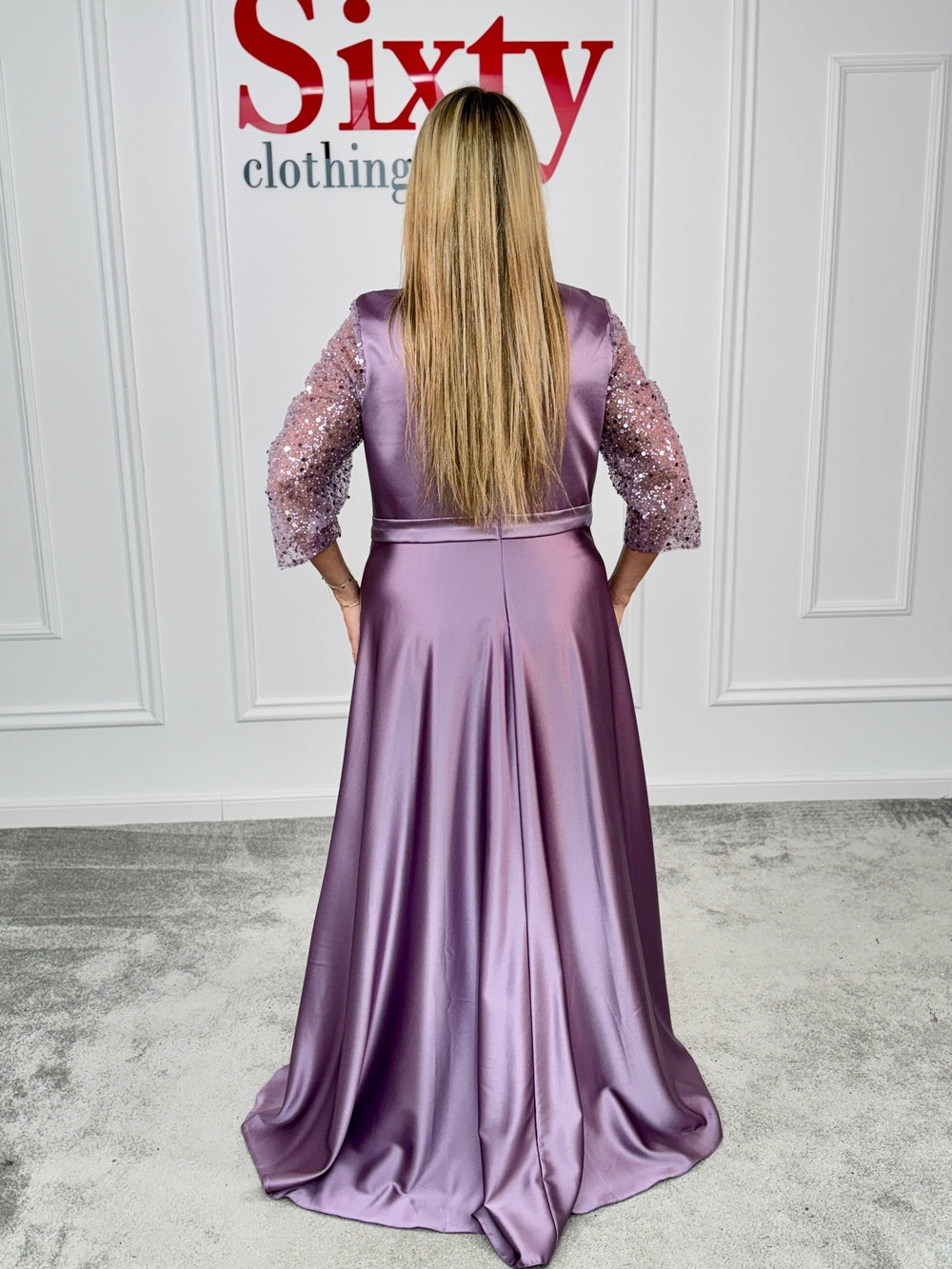 Rochie tafta cu paiete Eselia