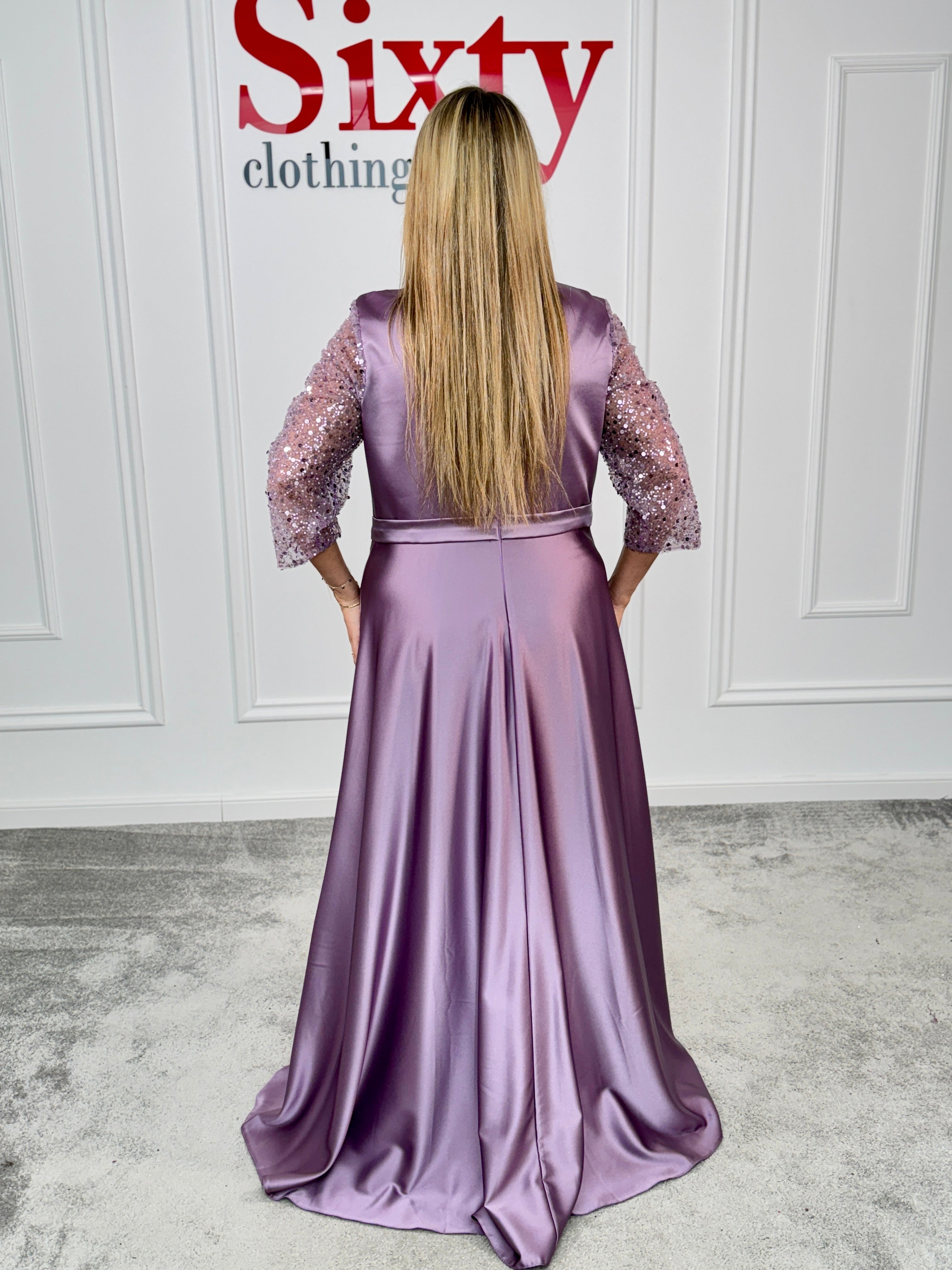 Rochie tafta cu paiete Eselia