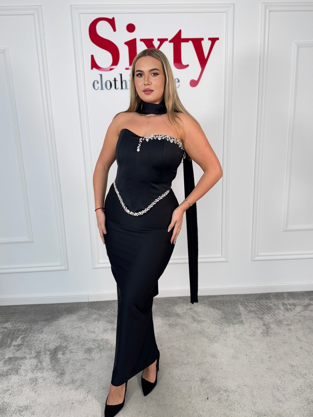 Compleu stofa satinata Roxen