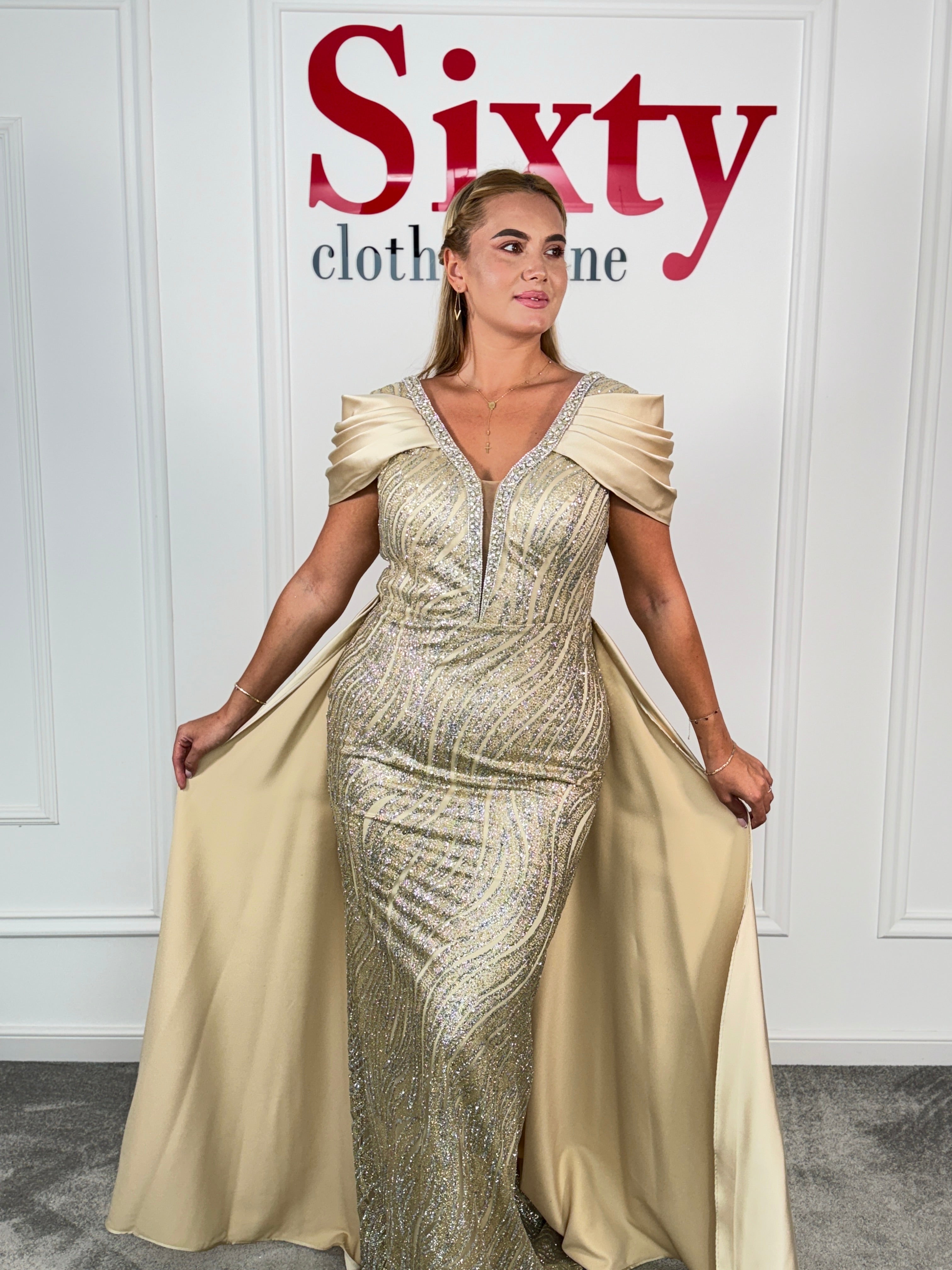 Rochie dantela cu sclipici Rachel