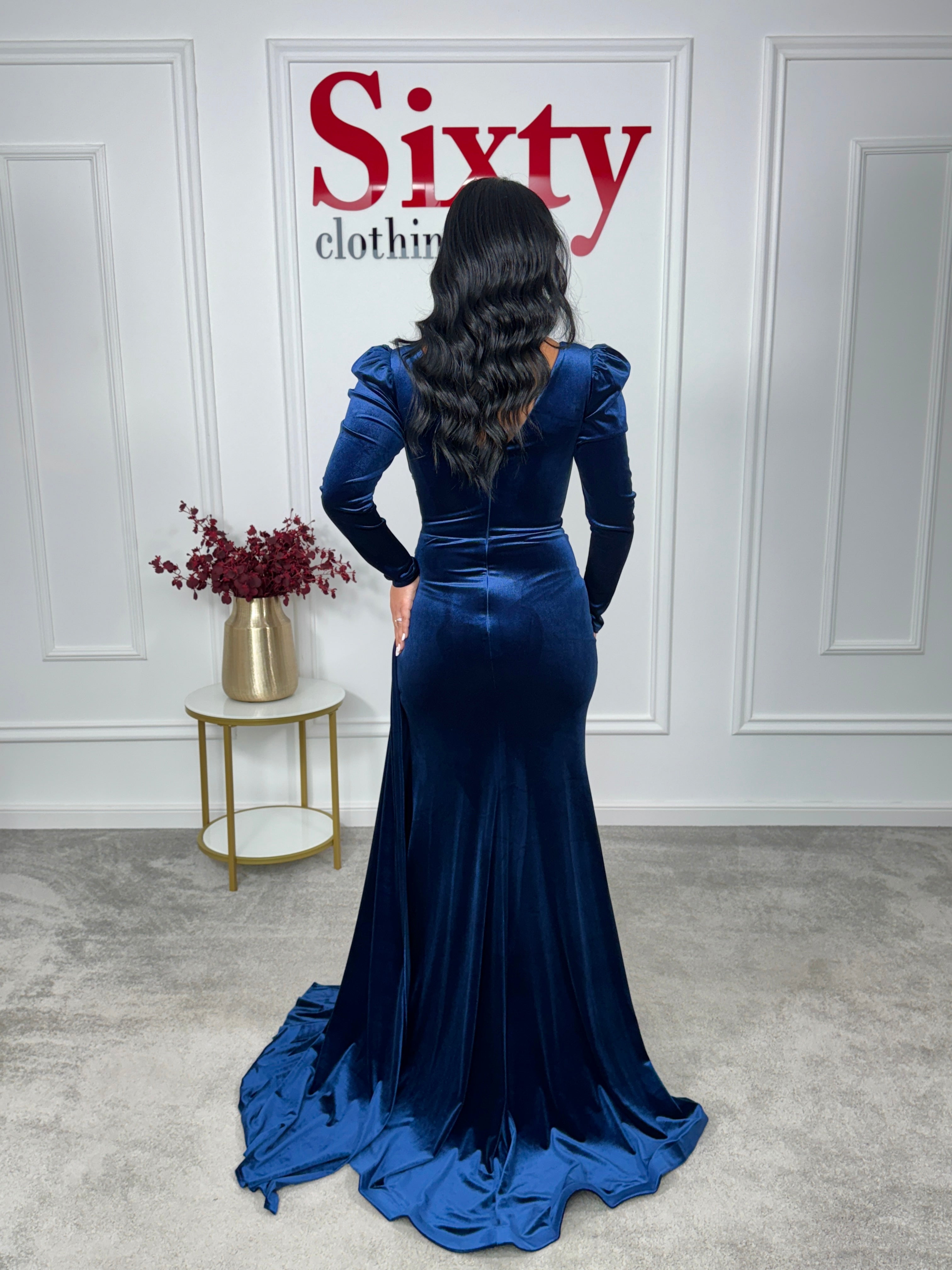 Rochie catifea cu pietre Odisea