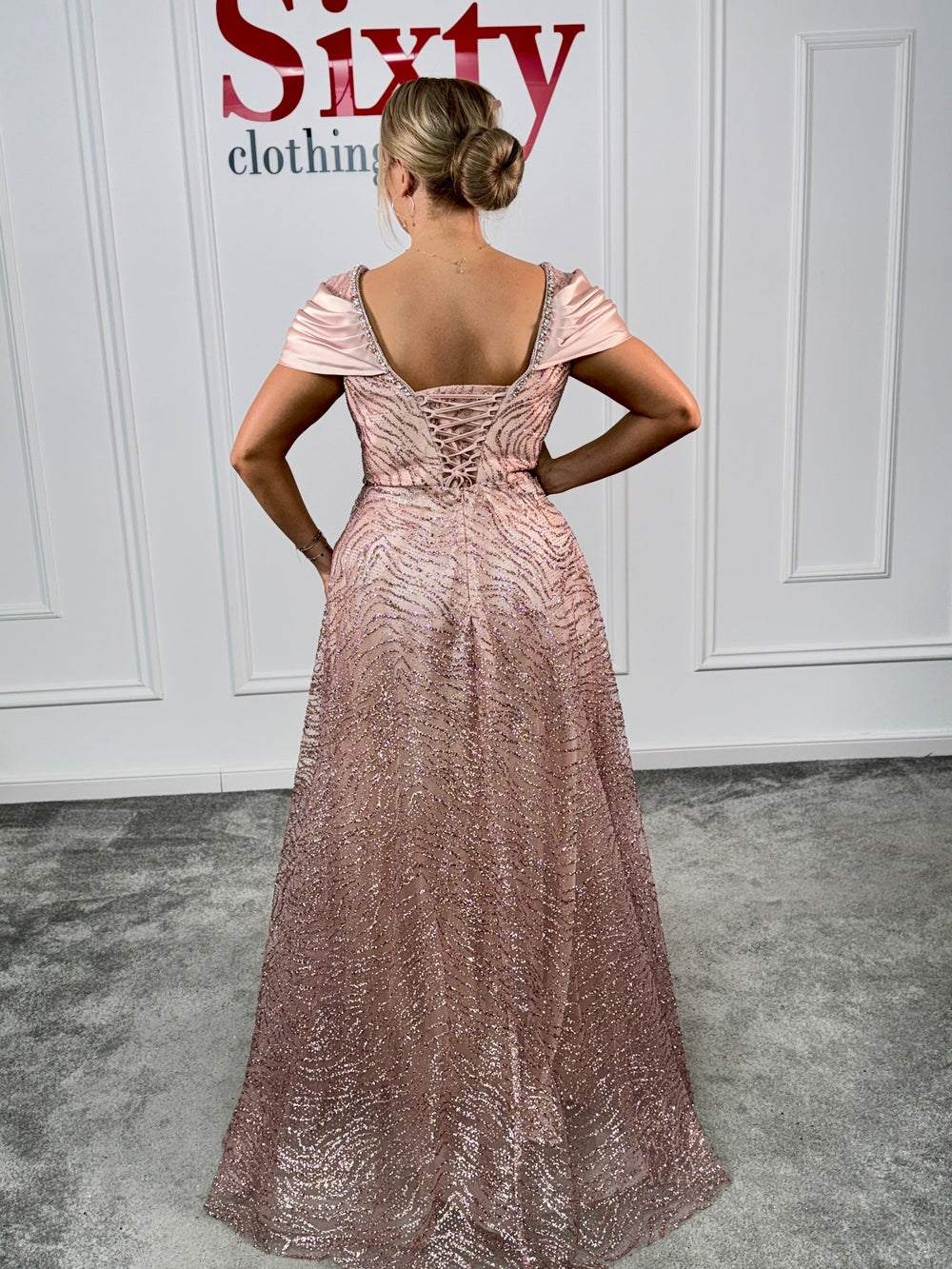 Rochie dantela cu sclipici Bruna