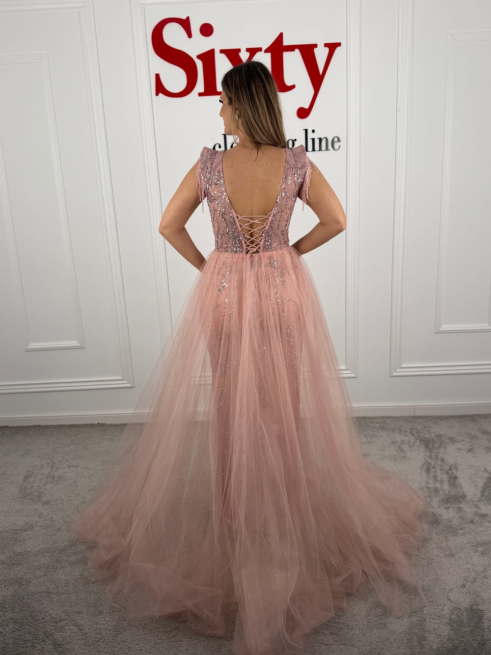 Rochie dantela cu paiete July
