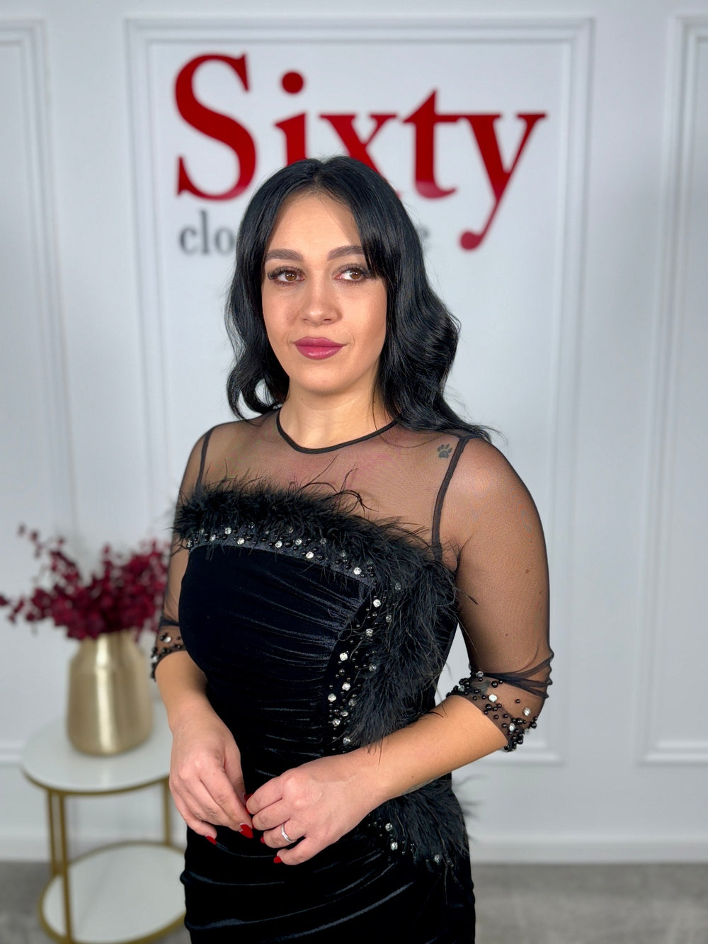 Rochie catifea Cleopatra