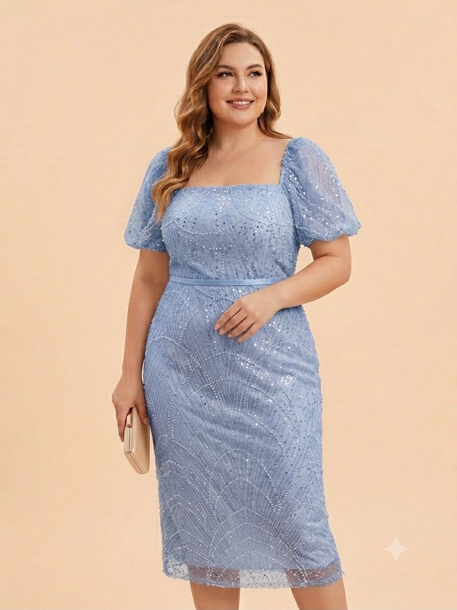 Rochie dantela cu paiete Erika