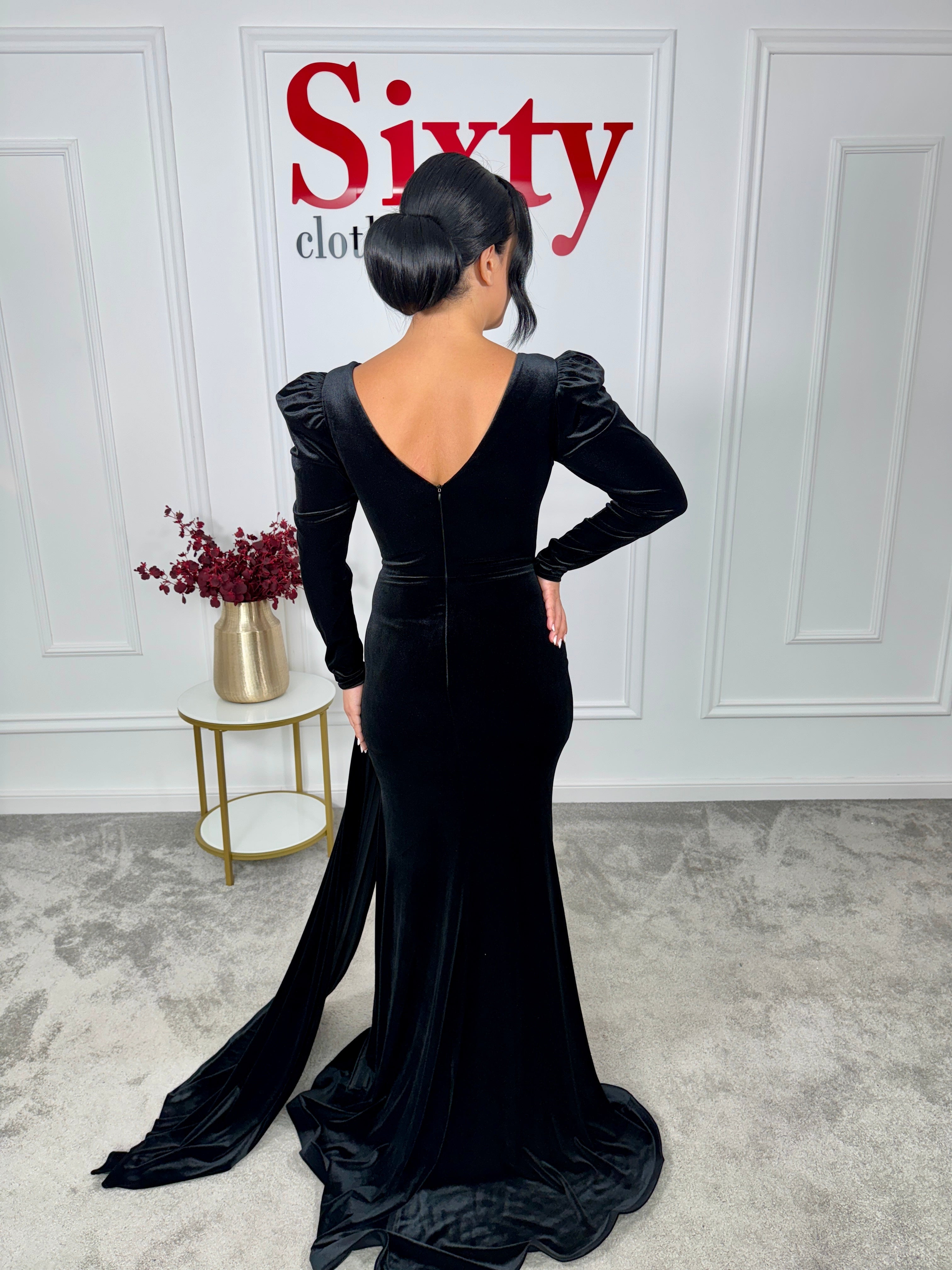 Rochie catifea cu pietre Odisea