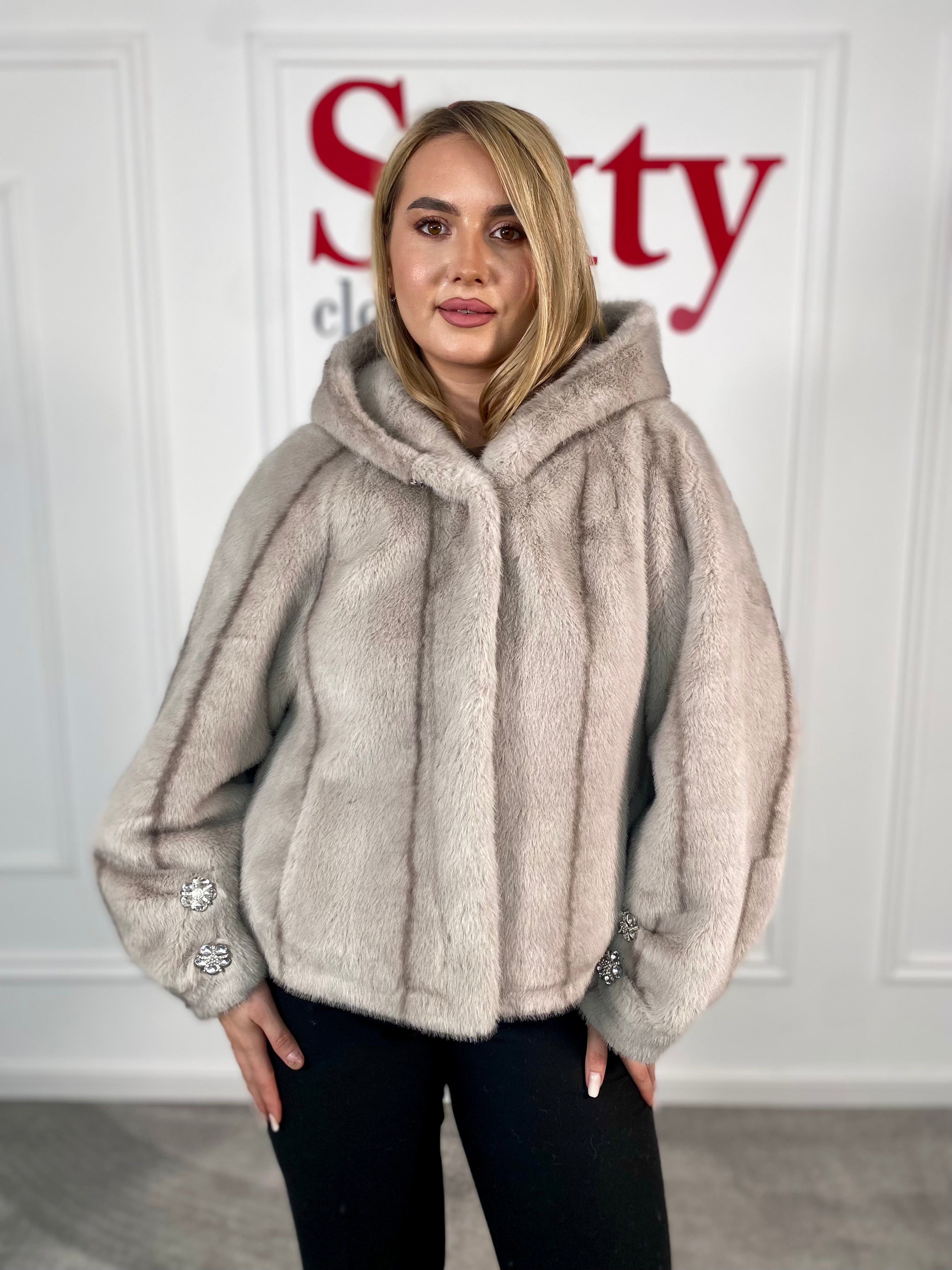 Geaca blana ecologica Oli