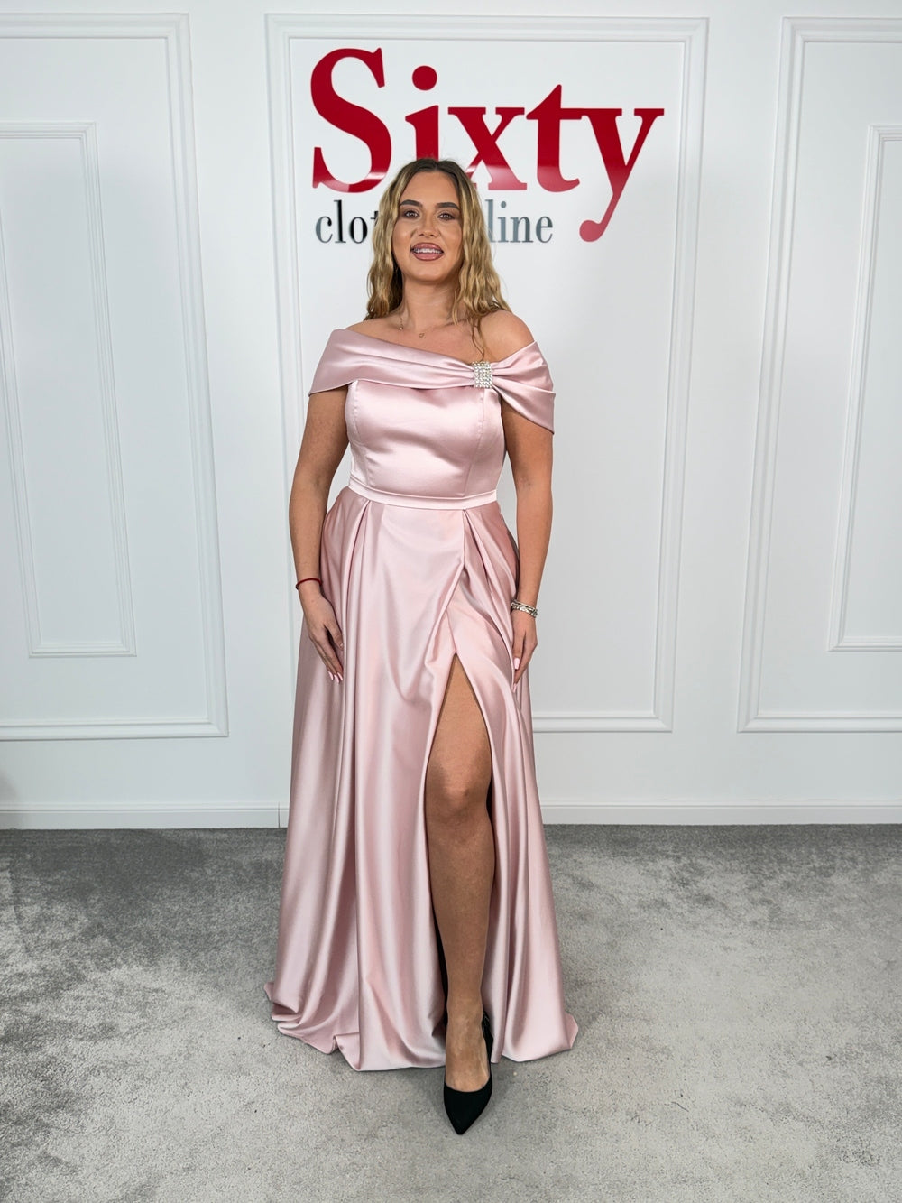 Rochie tafta Blush