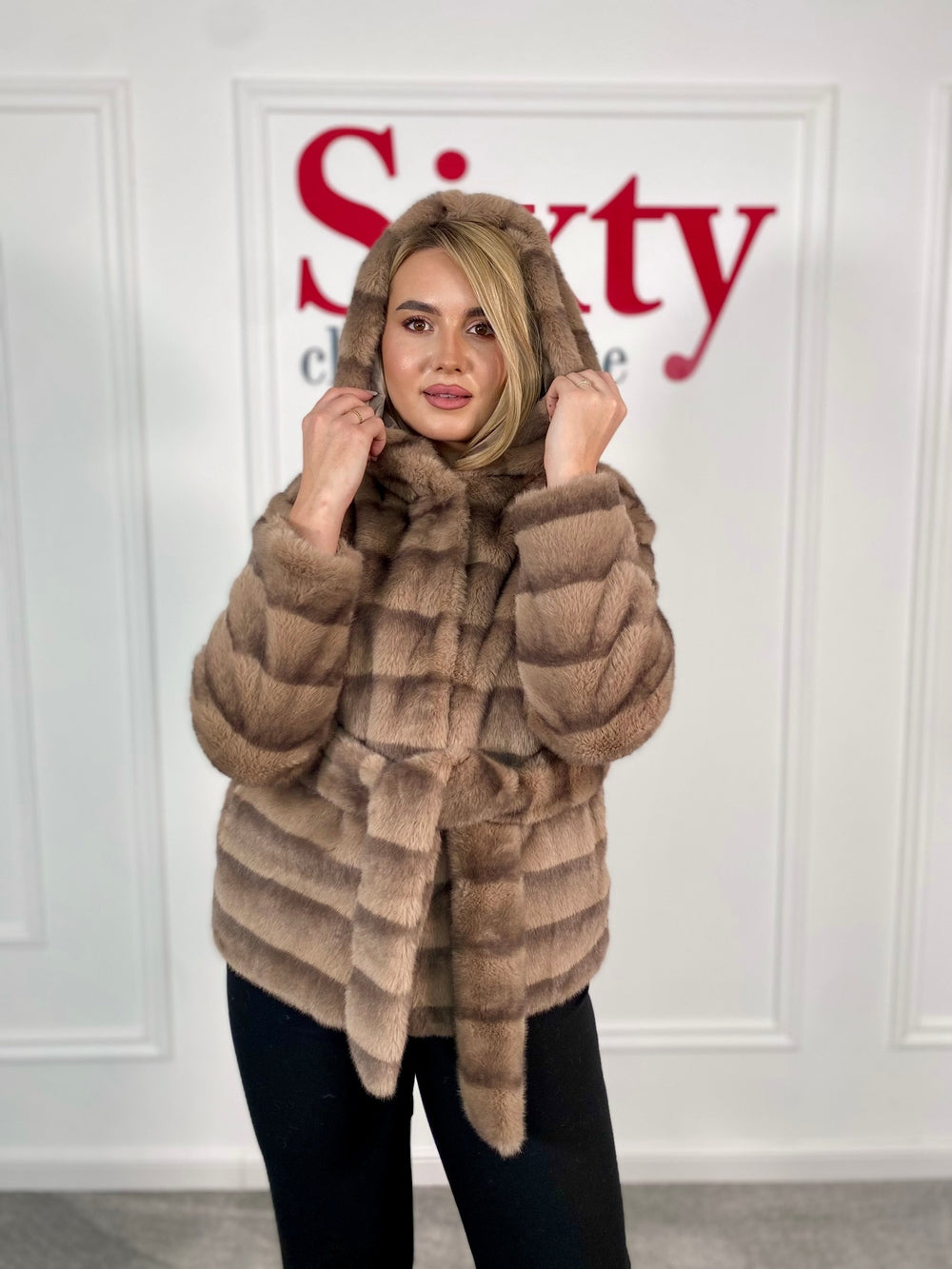 Geaca blana ecologica Doris