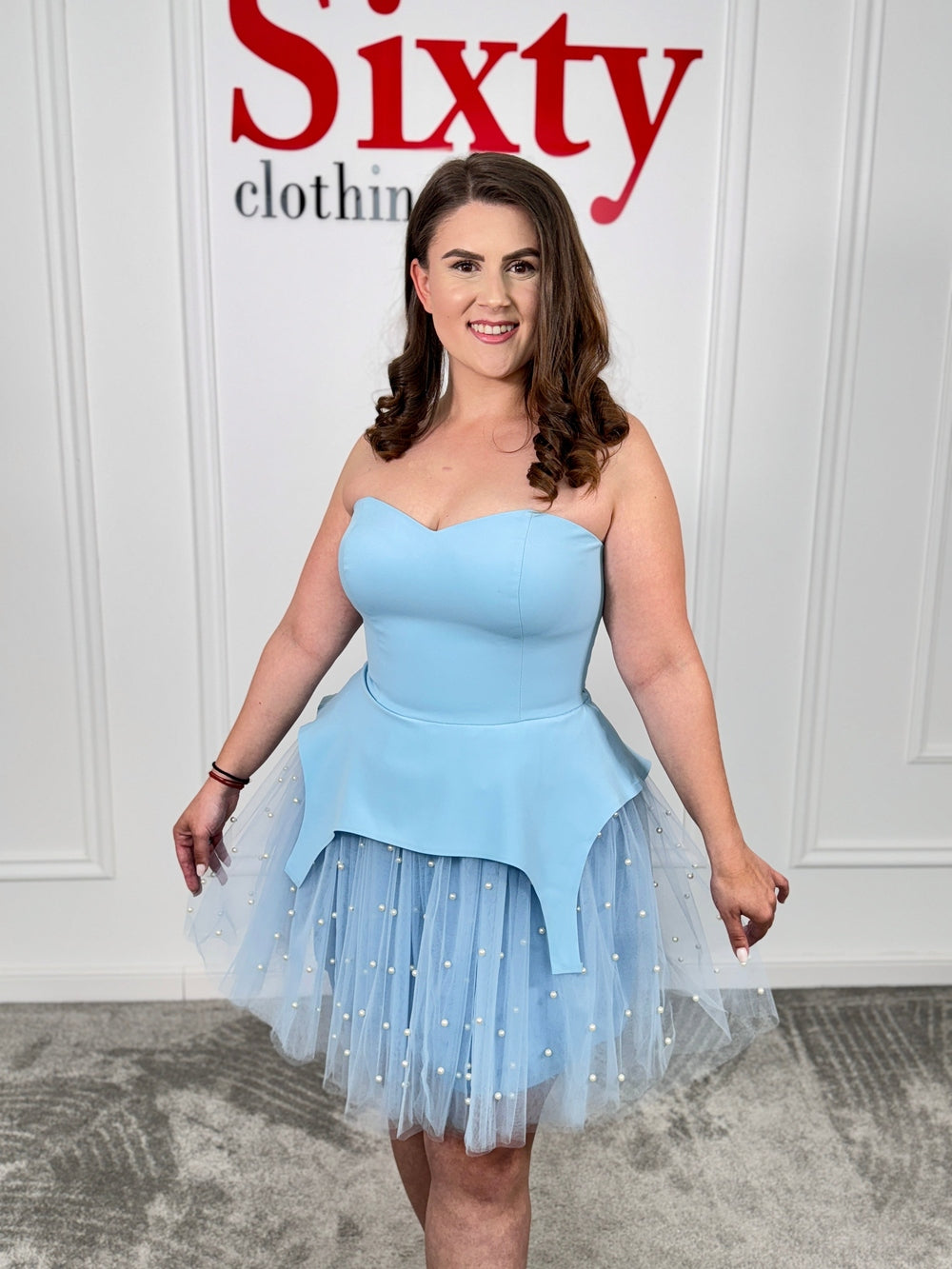 Rochie stofa cu tulle Kira