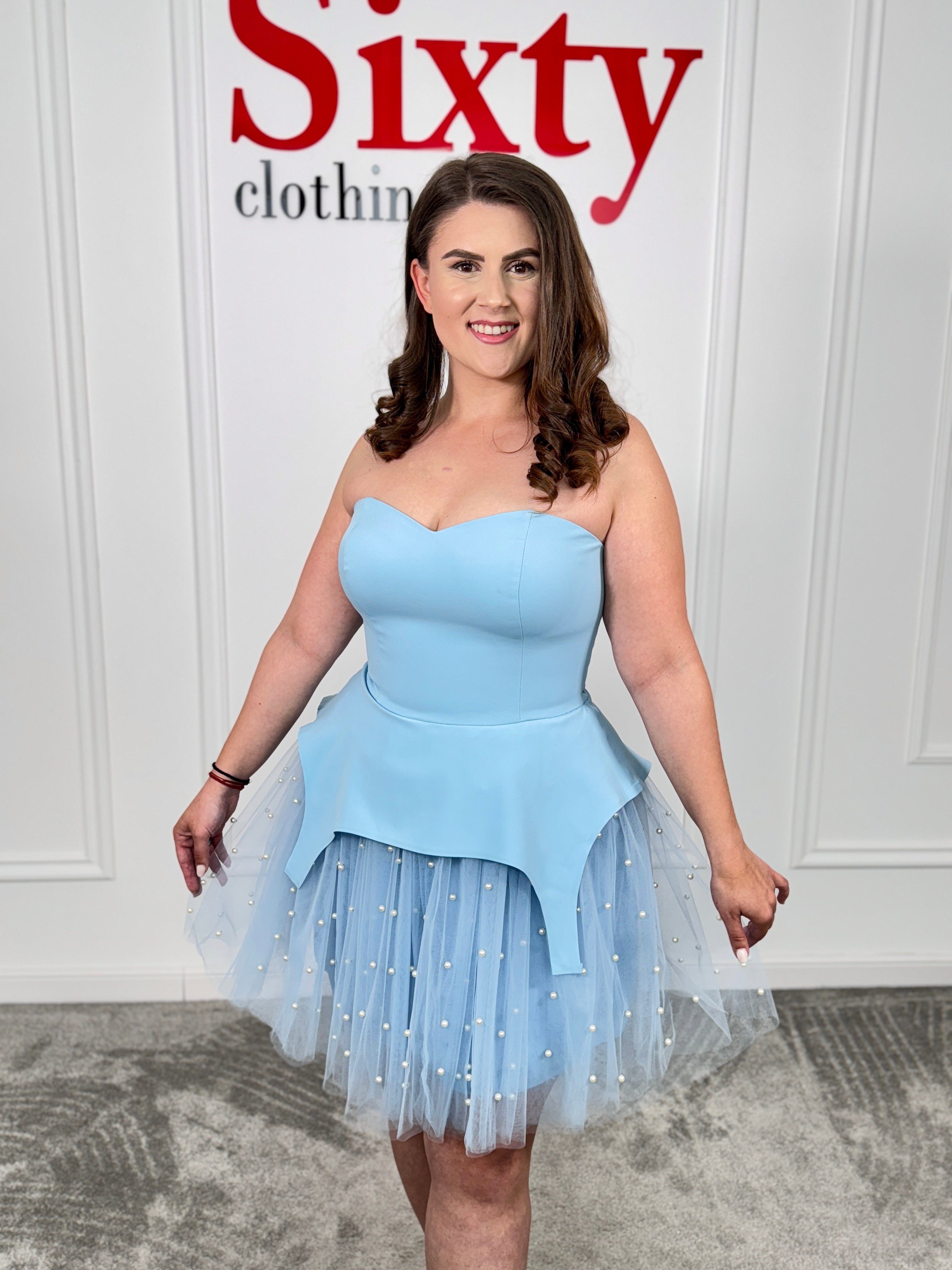 Rochie stofa cu tulle Kira