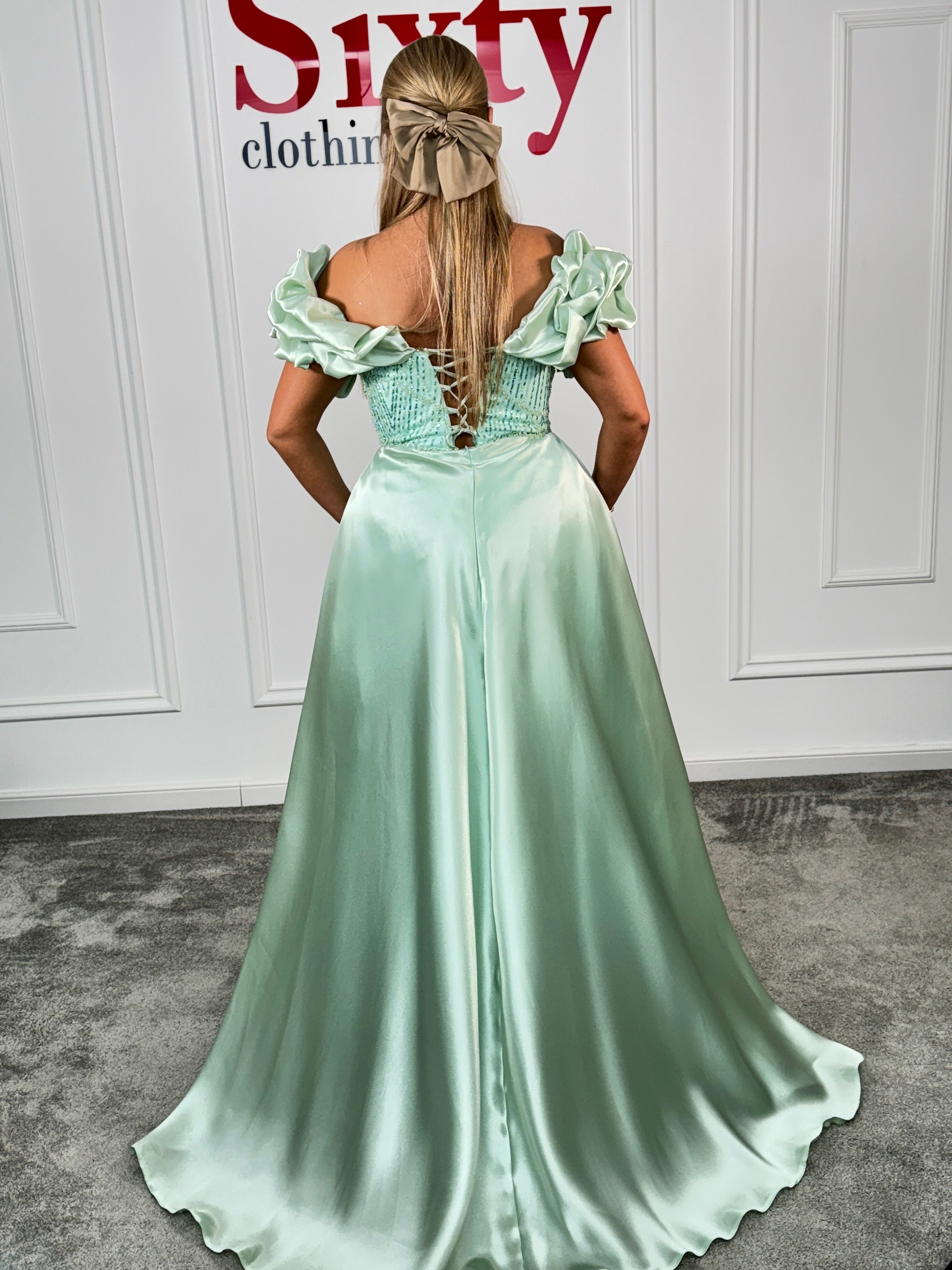 Rochie dantela cu perle Blacky