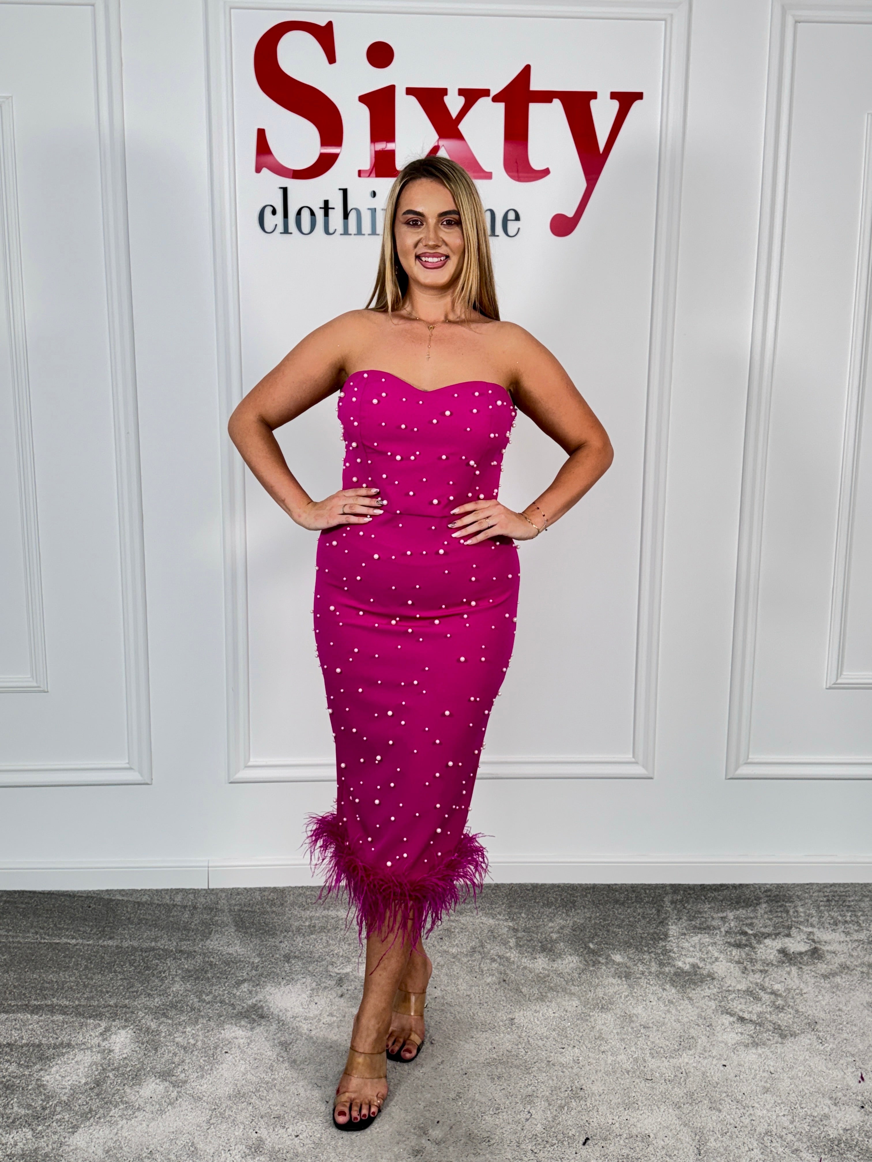 Rochie stofa cu perle Oliena