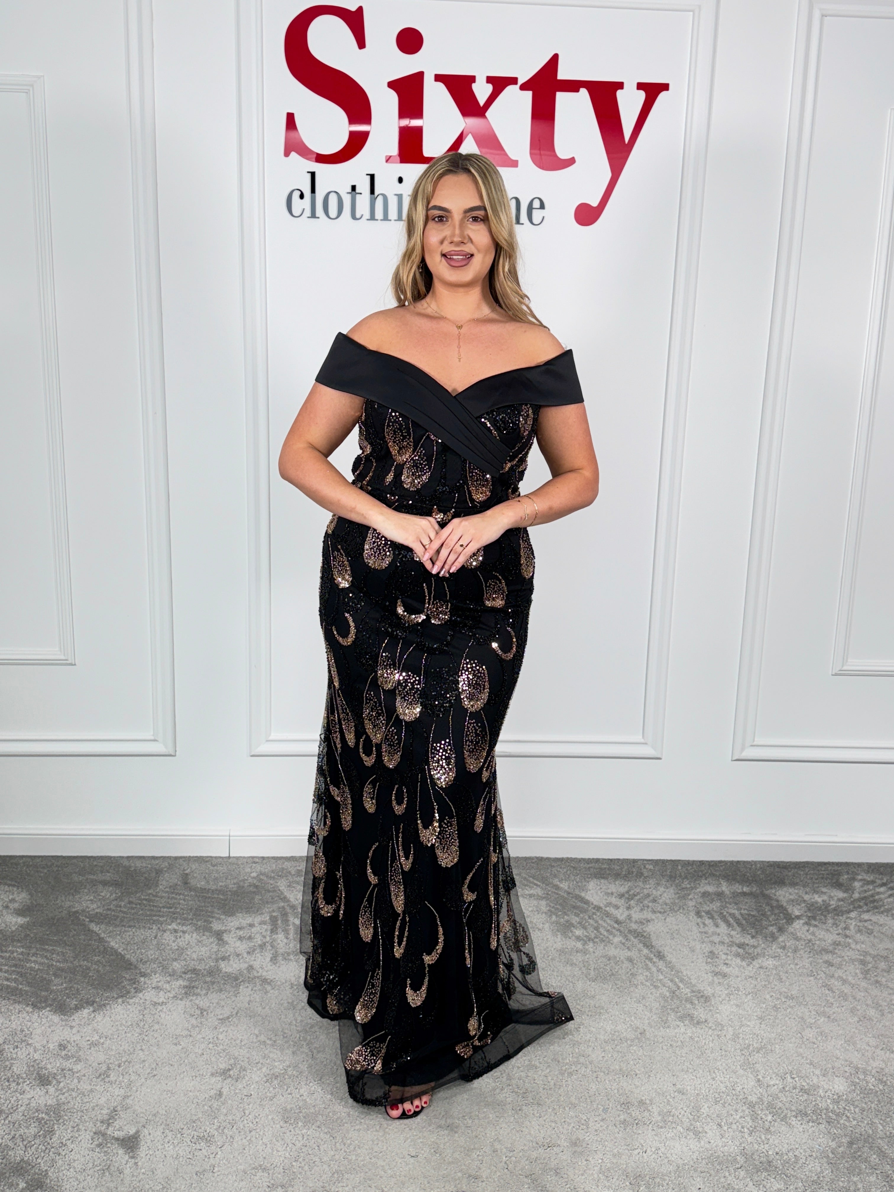 Rochie dantela cu paiete Wanda