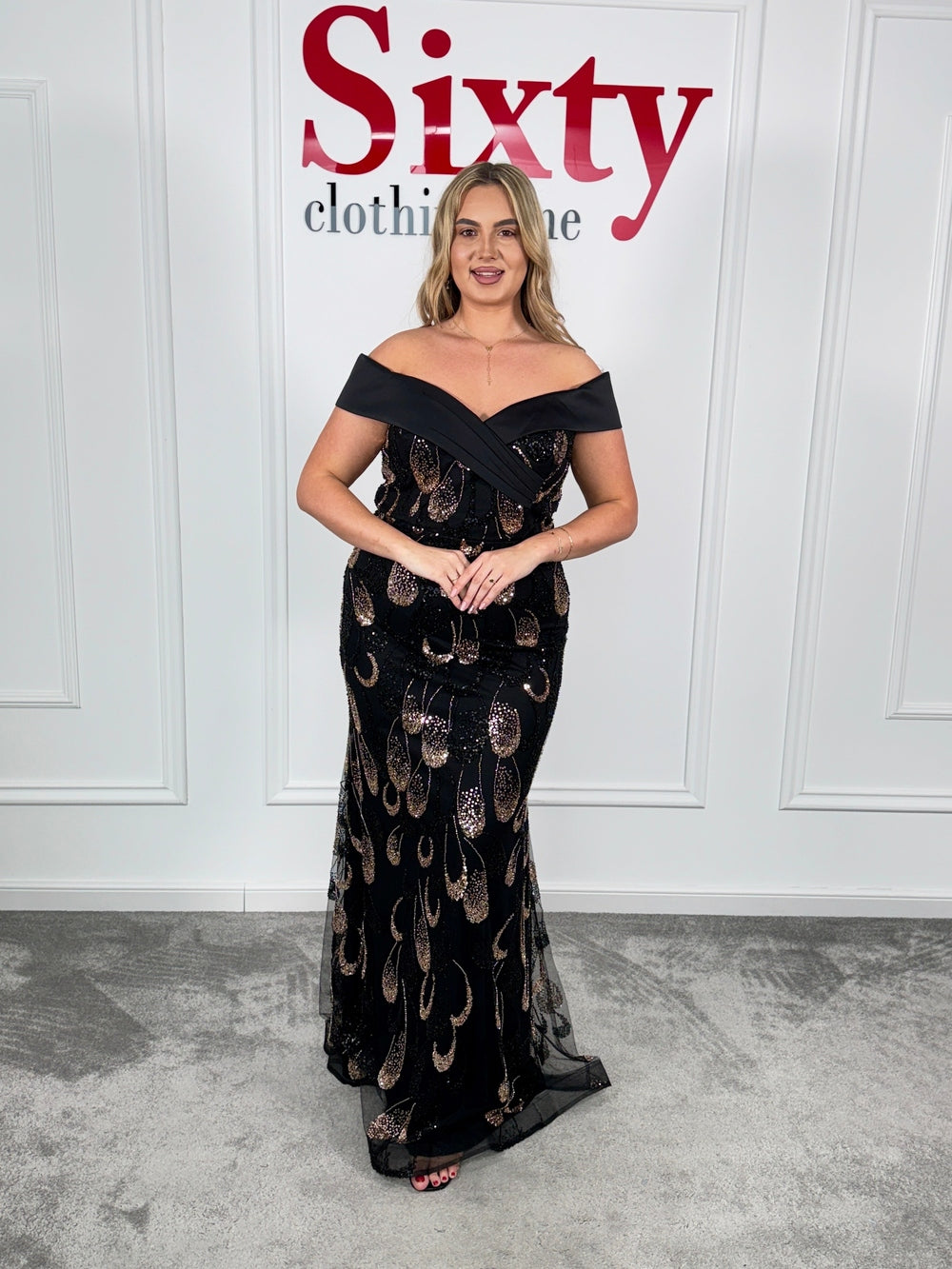 Rochie dantela cu paiete Wanda