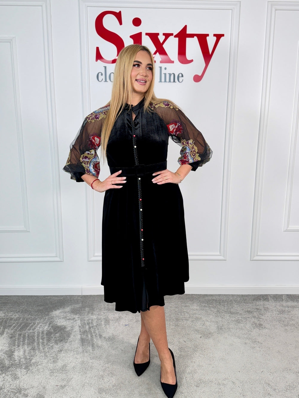 Rochie catifea Carlotta