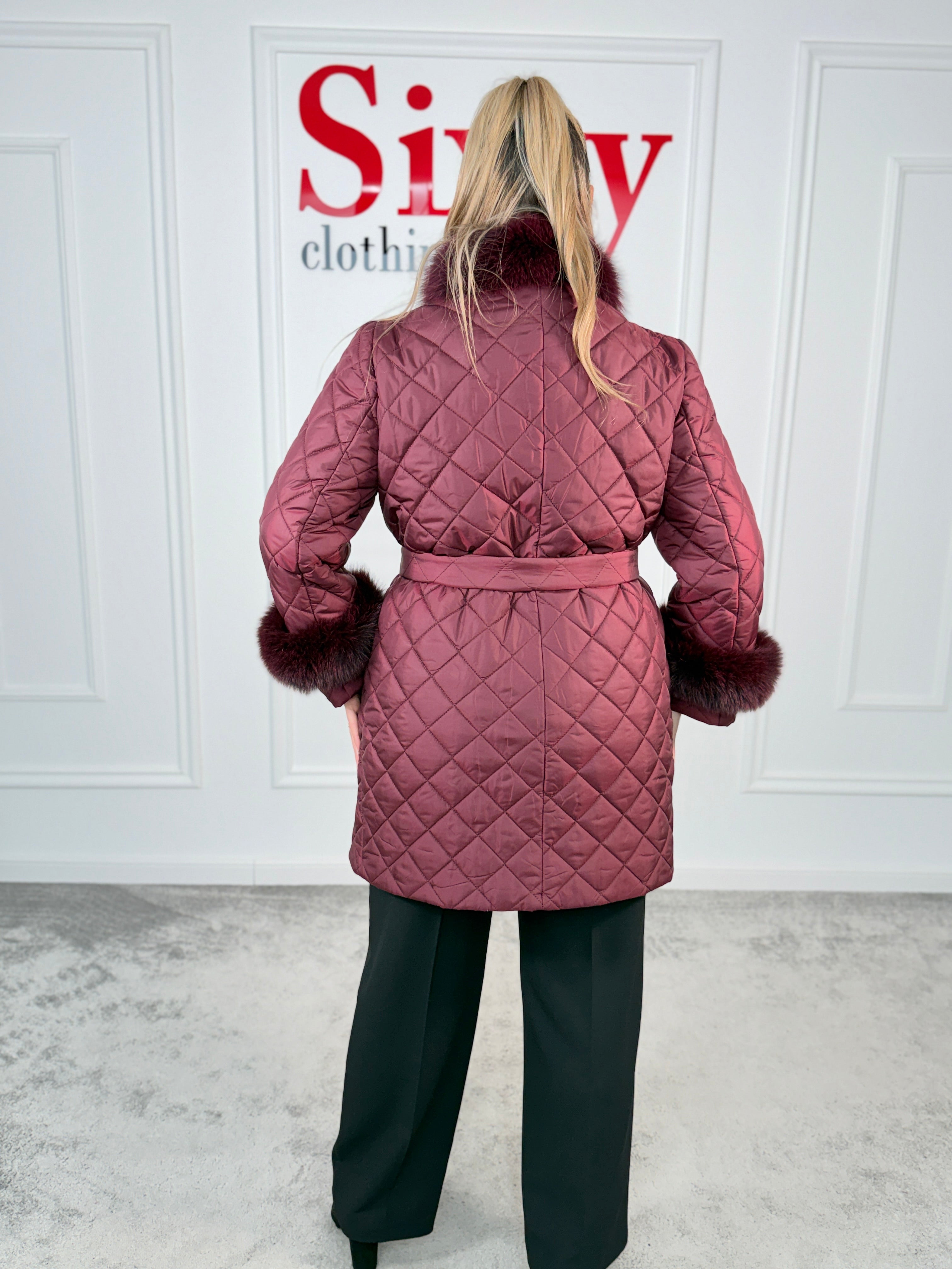 Palton fas cu blana naturala Roua