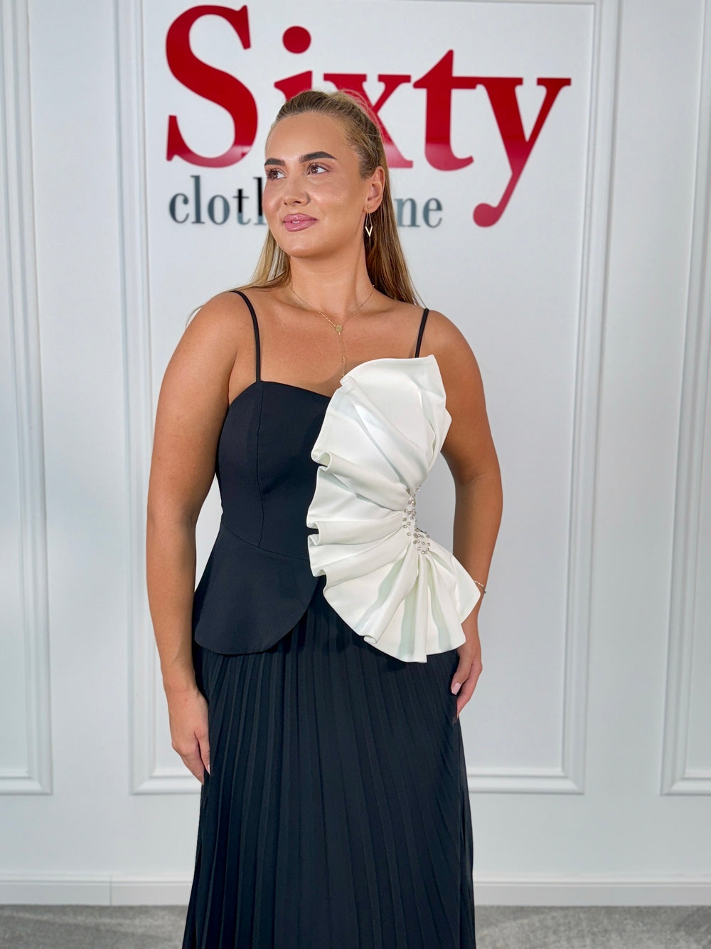 Rochie voal plisat Meralia