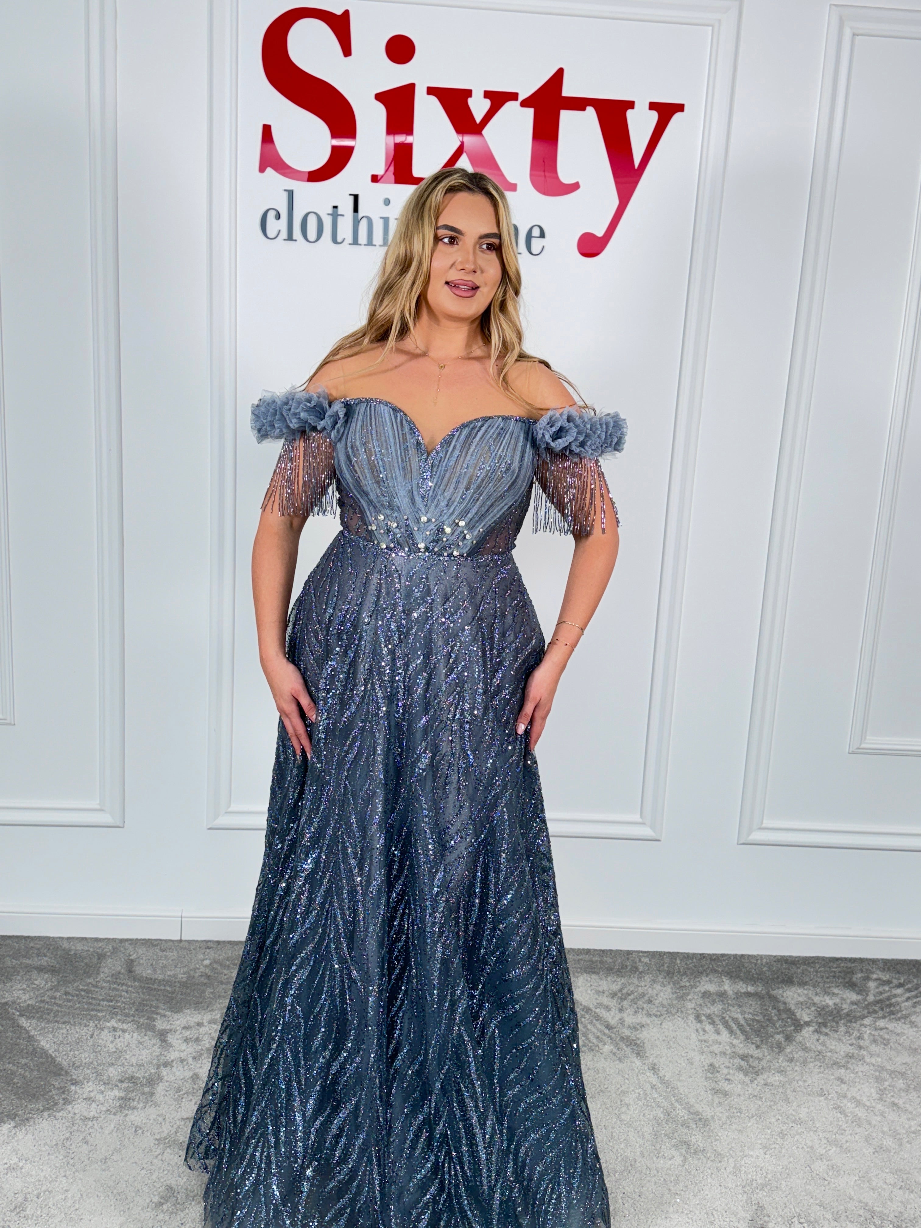 Rochie dantela cu sclipici Lexi