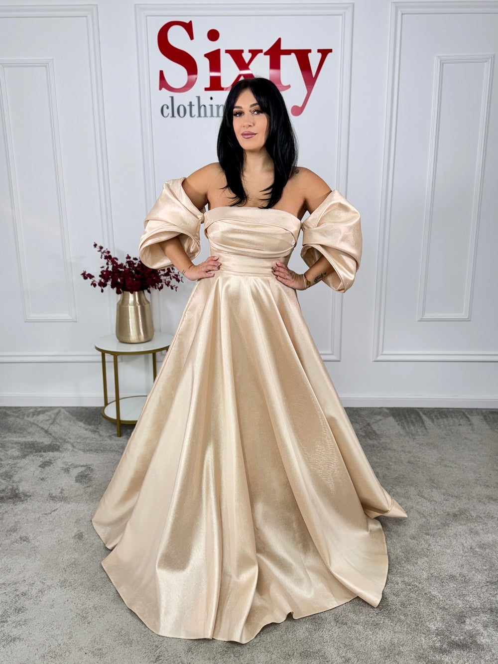 Rochie tafta cu striatii Casiana