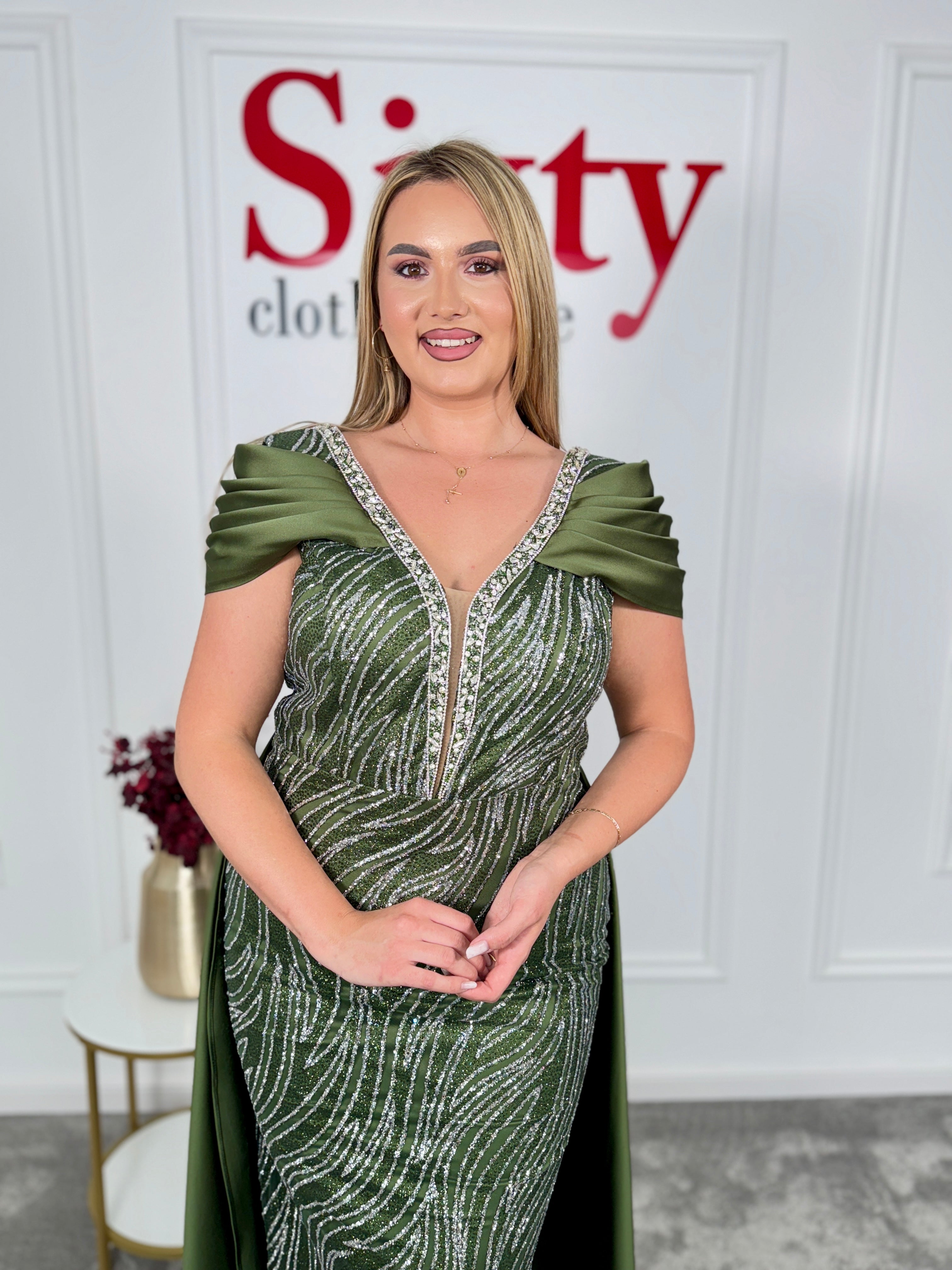 Rochie dantela cu sclipici Rachel