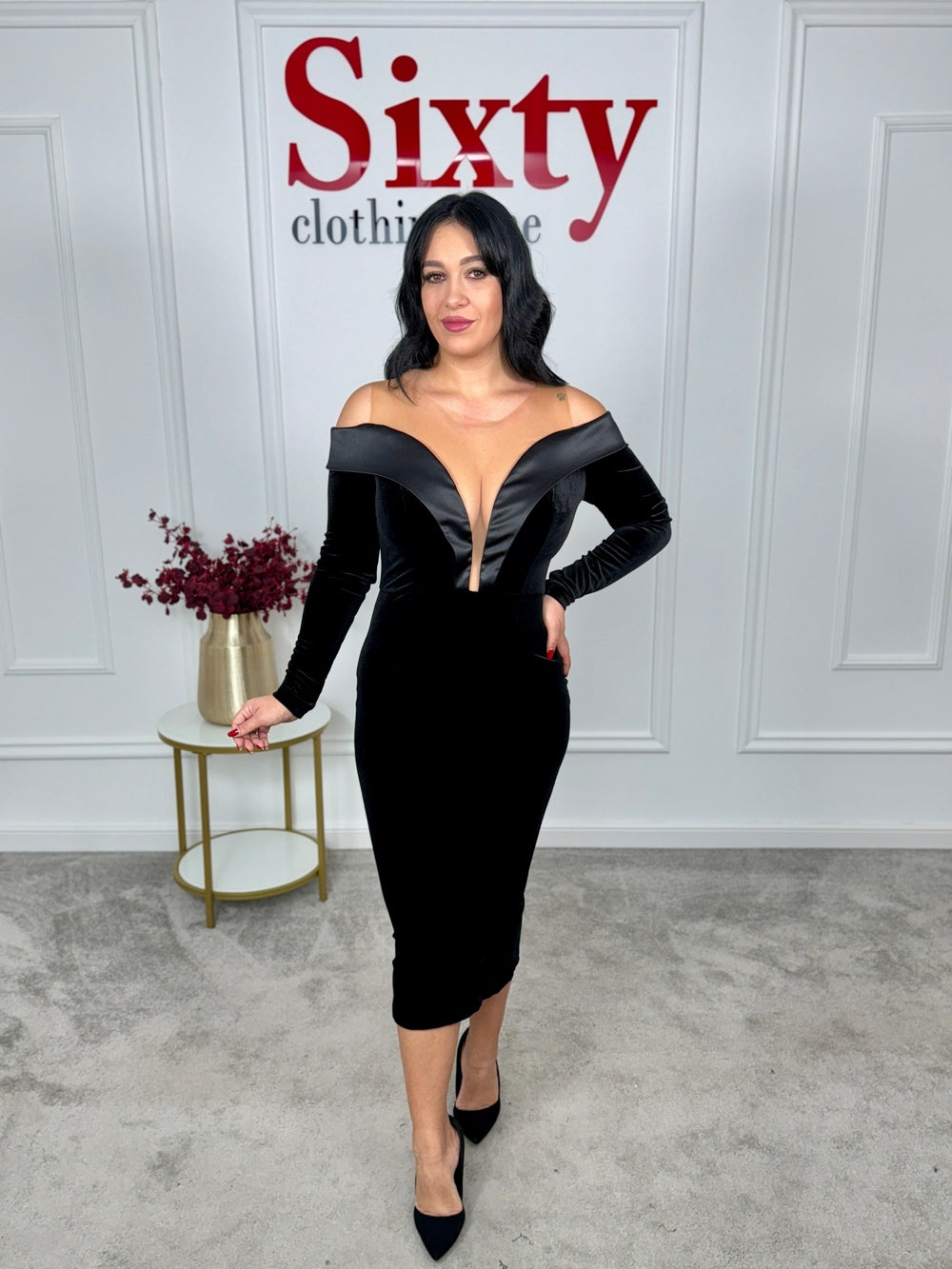 Rochie catifea Kiara