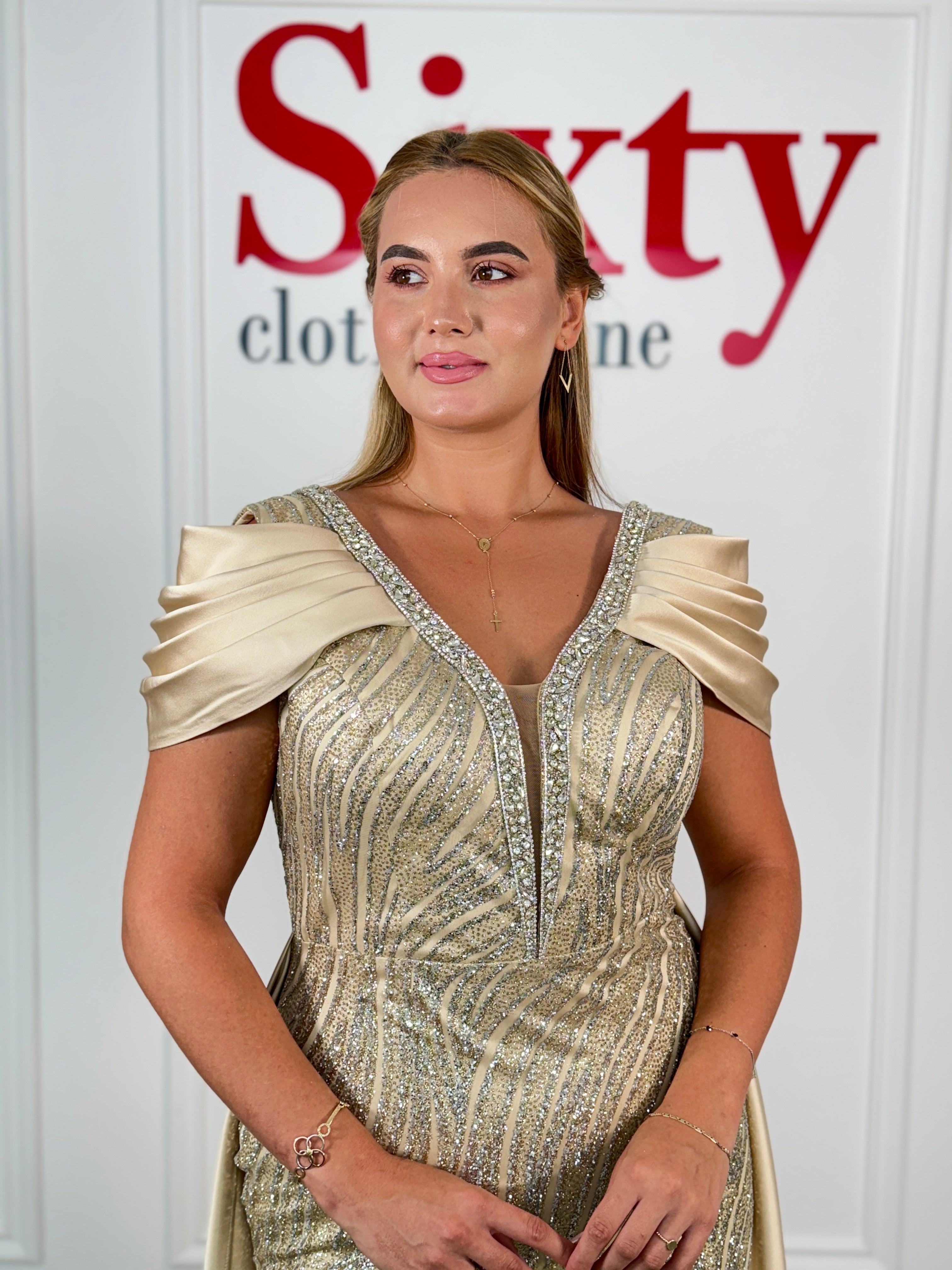 Rochie dantela cu sclipici Rachel