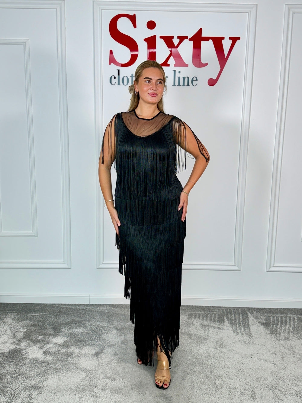 Rochie franjuri Emerald