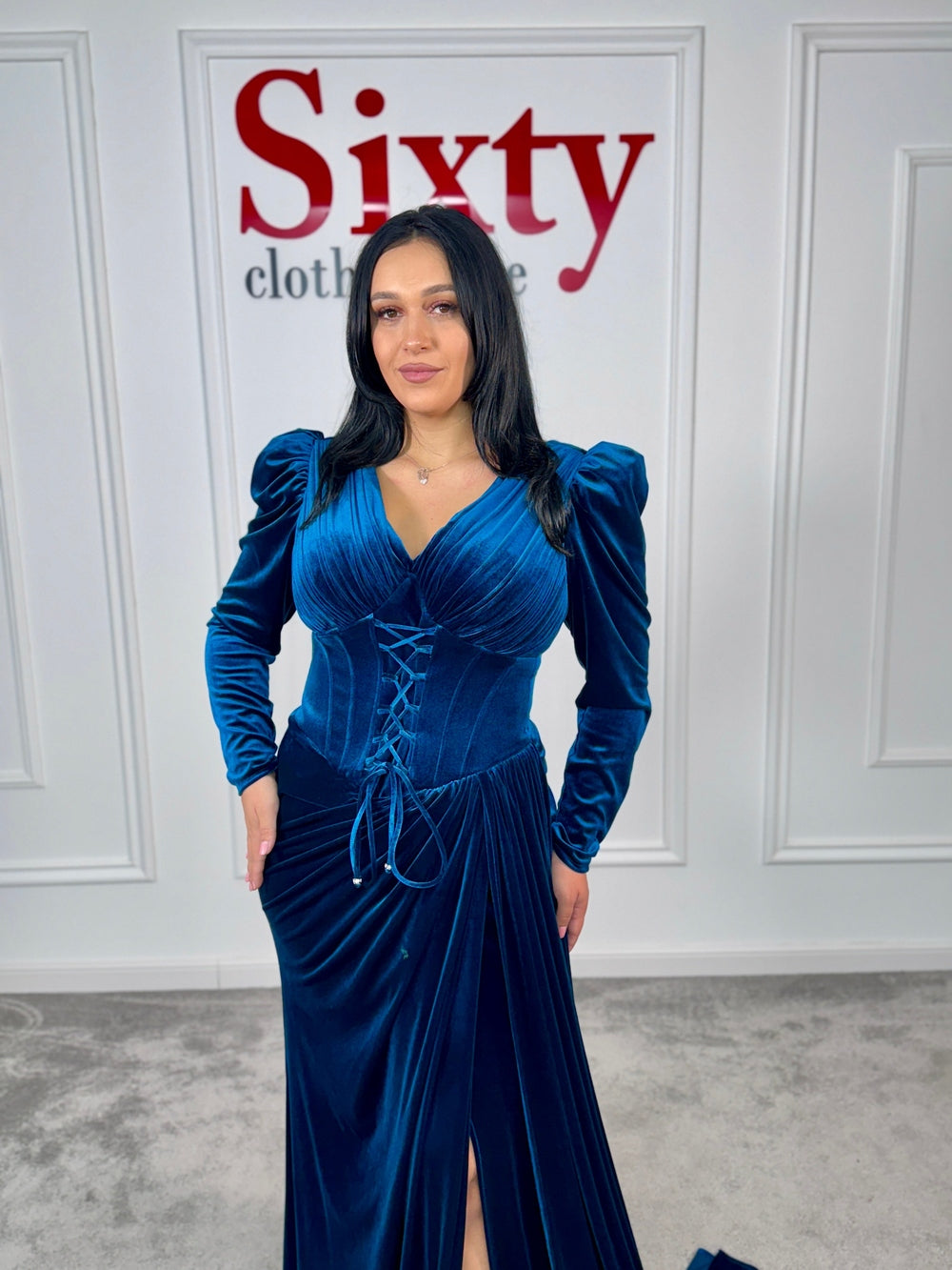 Rochie catifea Atena