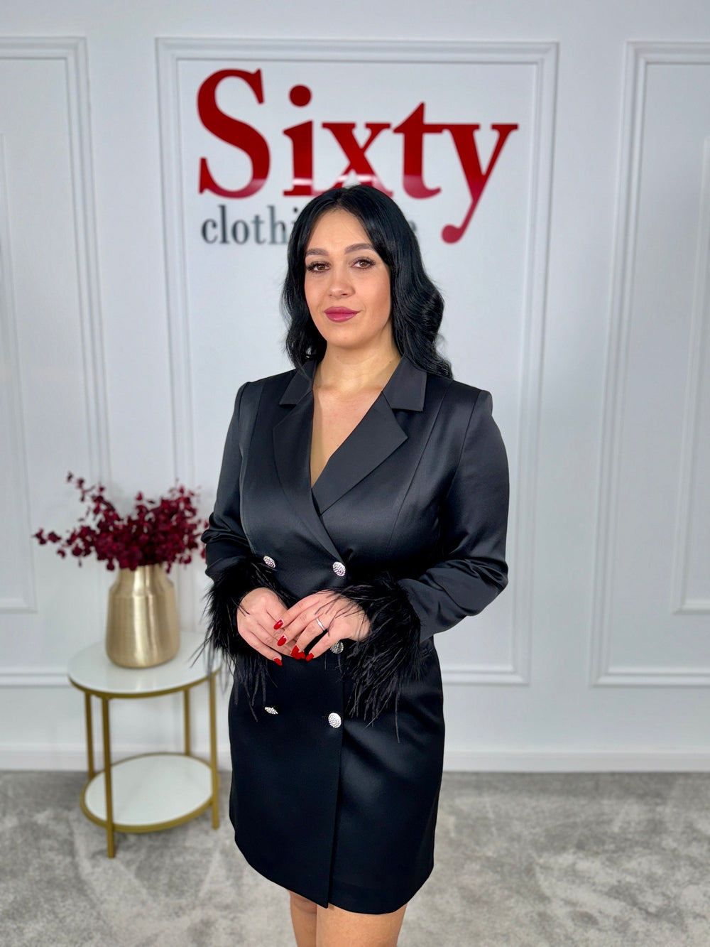 Rochie tip sacou satin Alegria