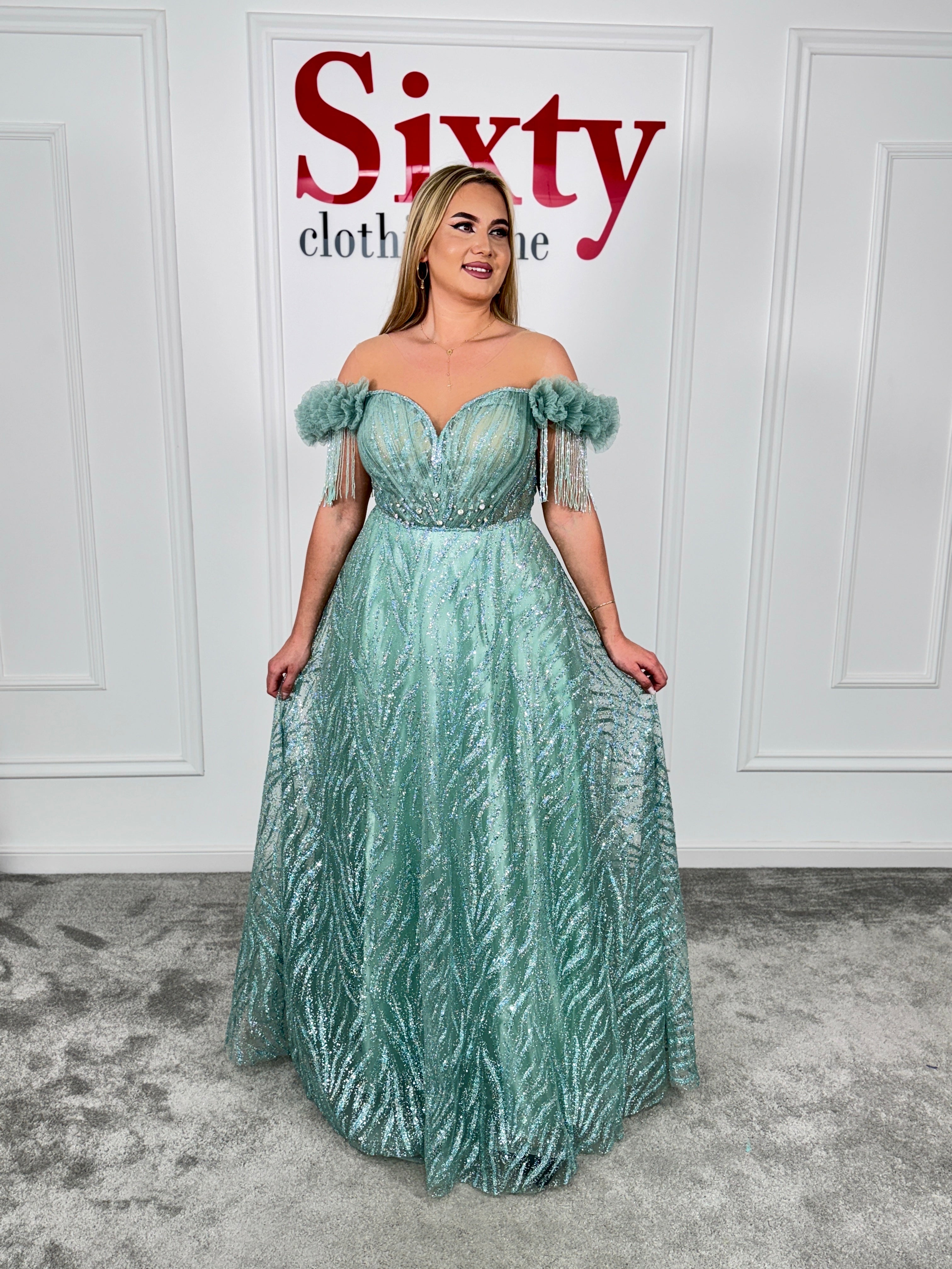Rochie dantela cu sclipici Lexi