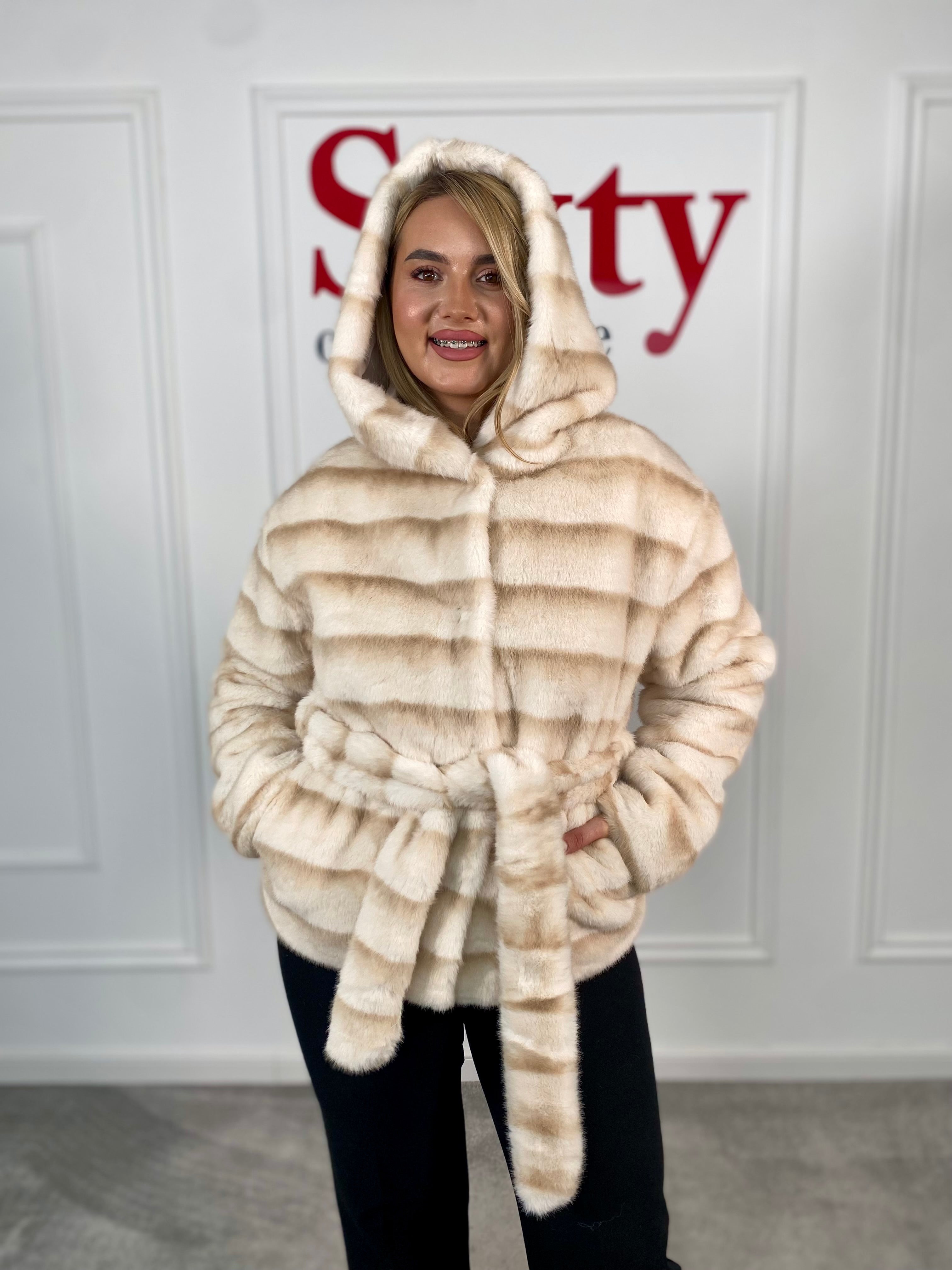 Geaca blana ecologica Doris