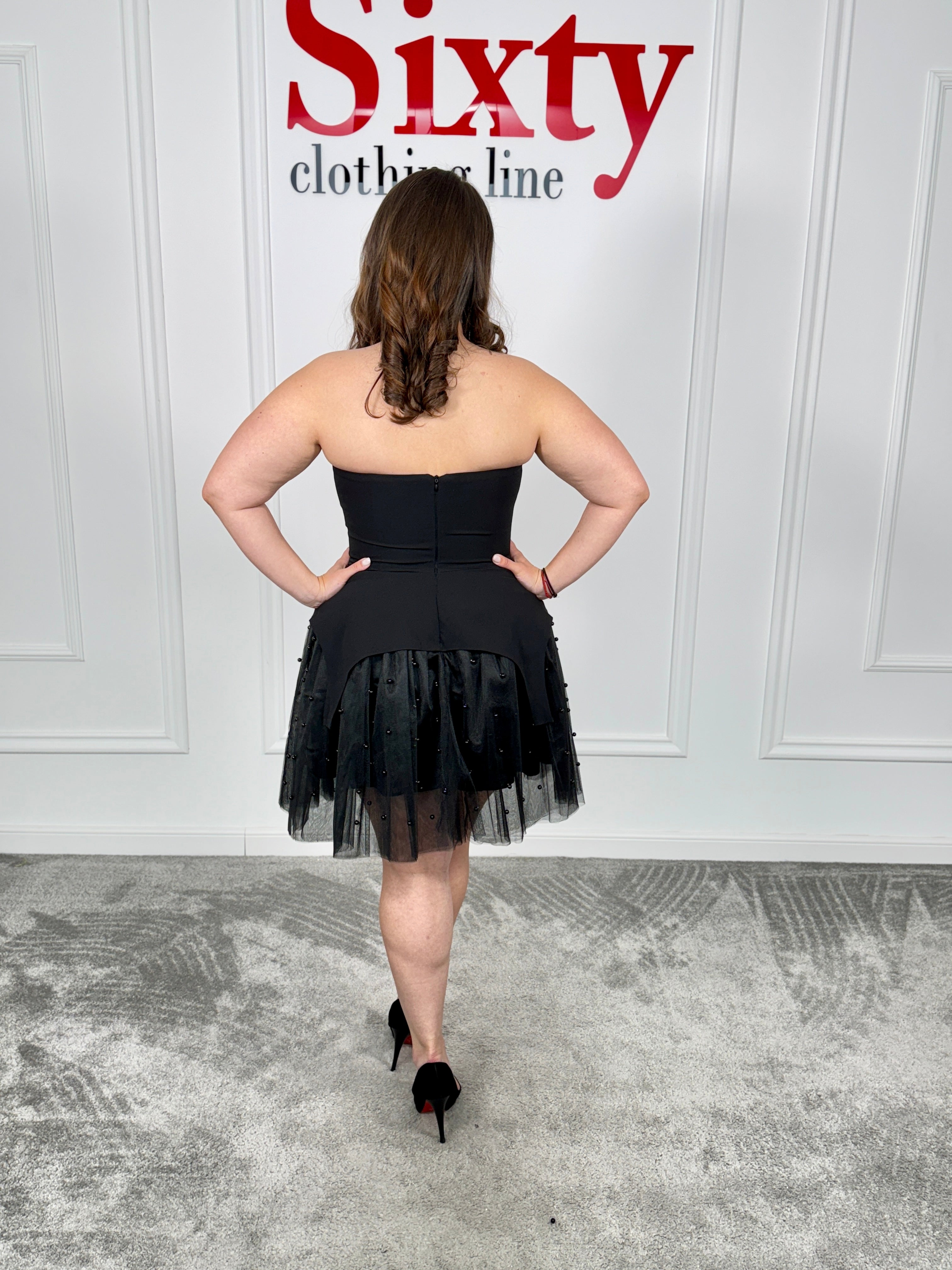 Rochie stofa cu tulle Kira