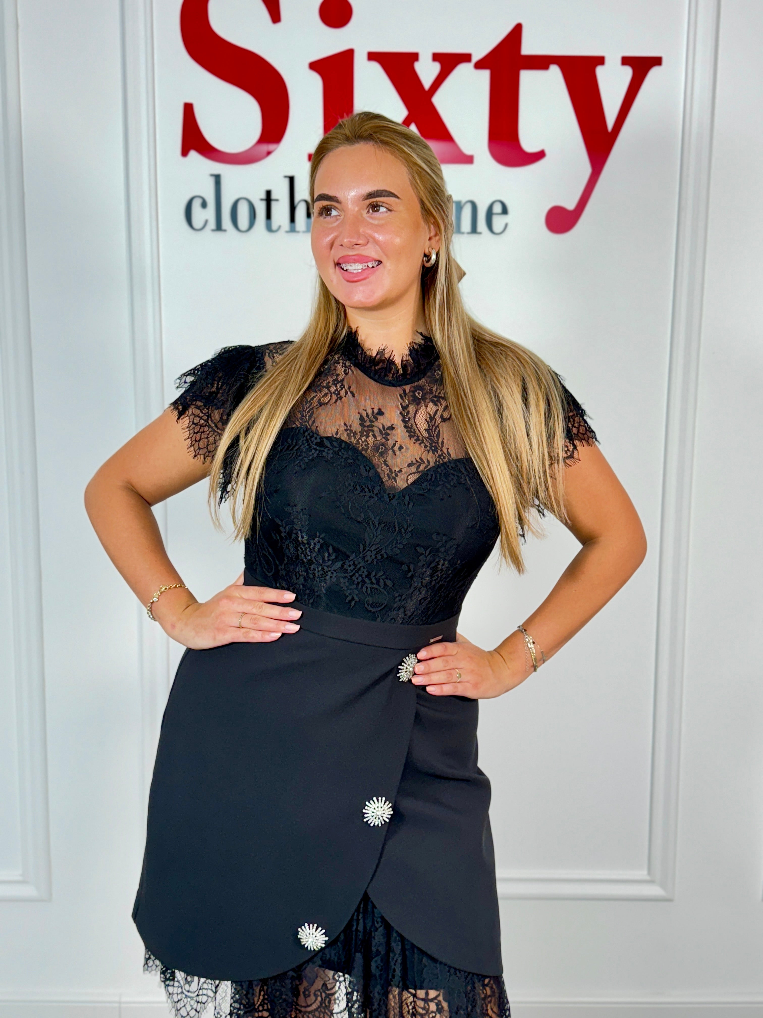 Rochie stofa cu dantela Tifany