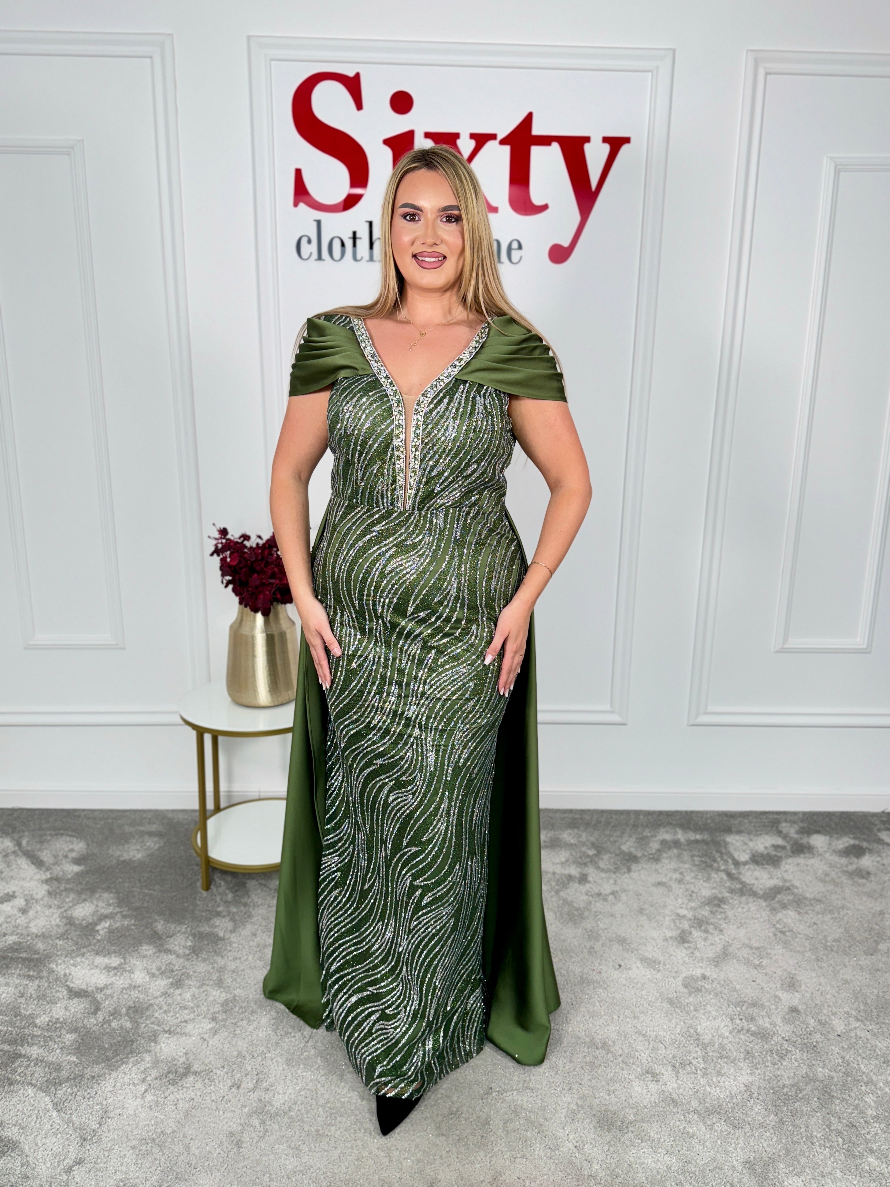 Rochie dantela cu sclipici Rachel