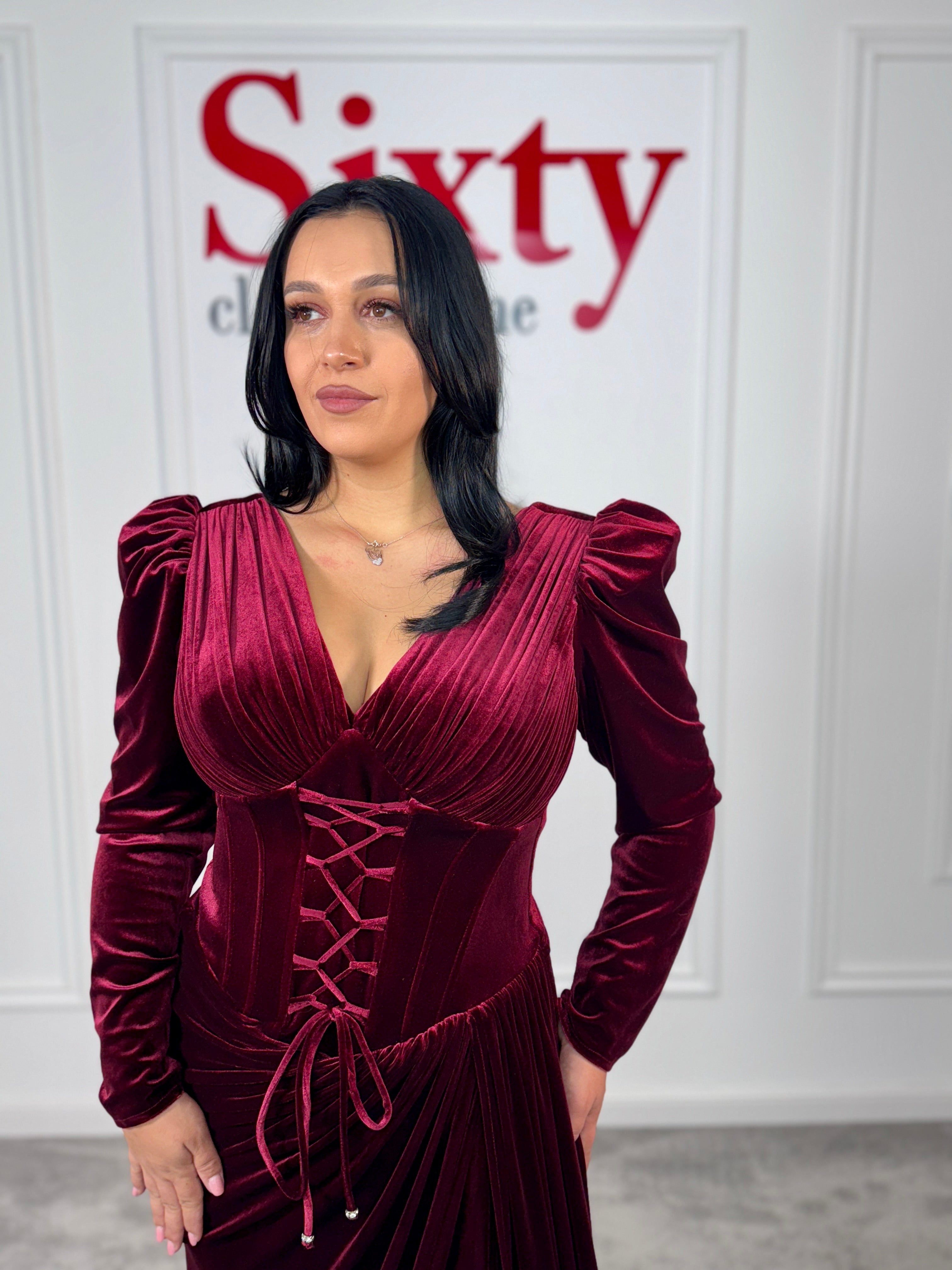 Rochie catifea Atena