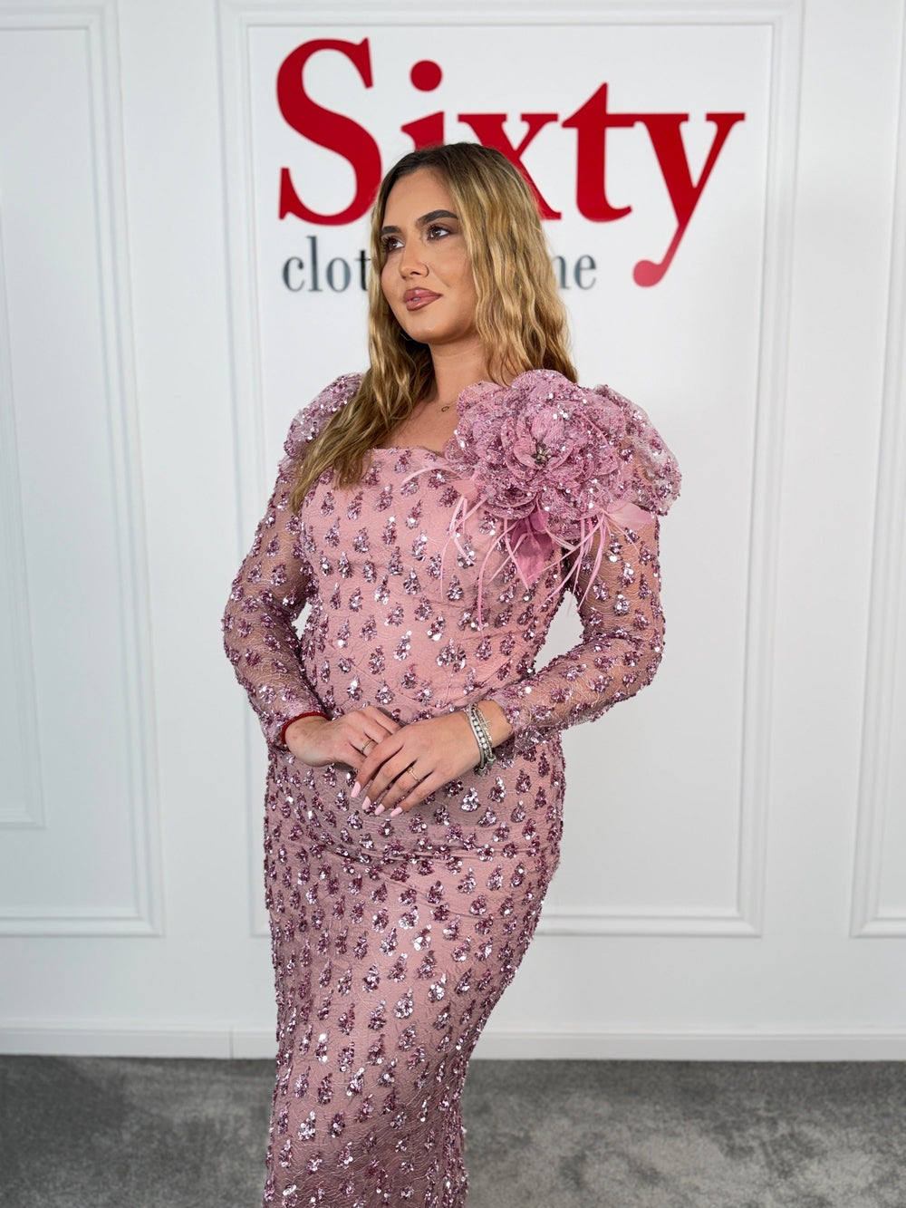 Rochie dantela cu paiete Celia