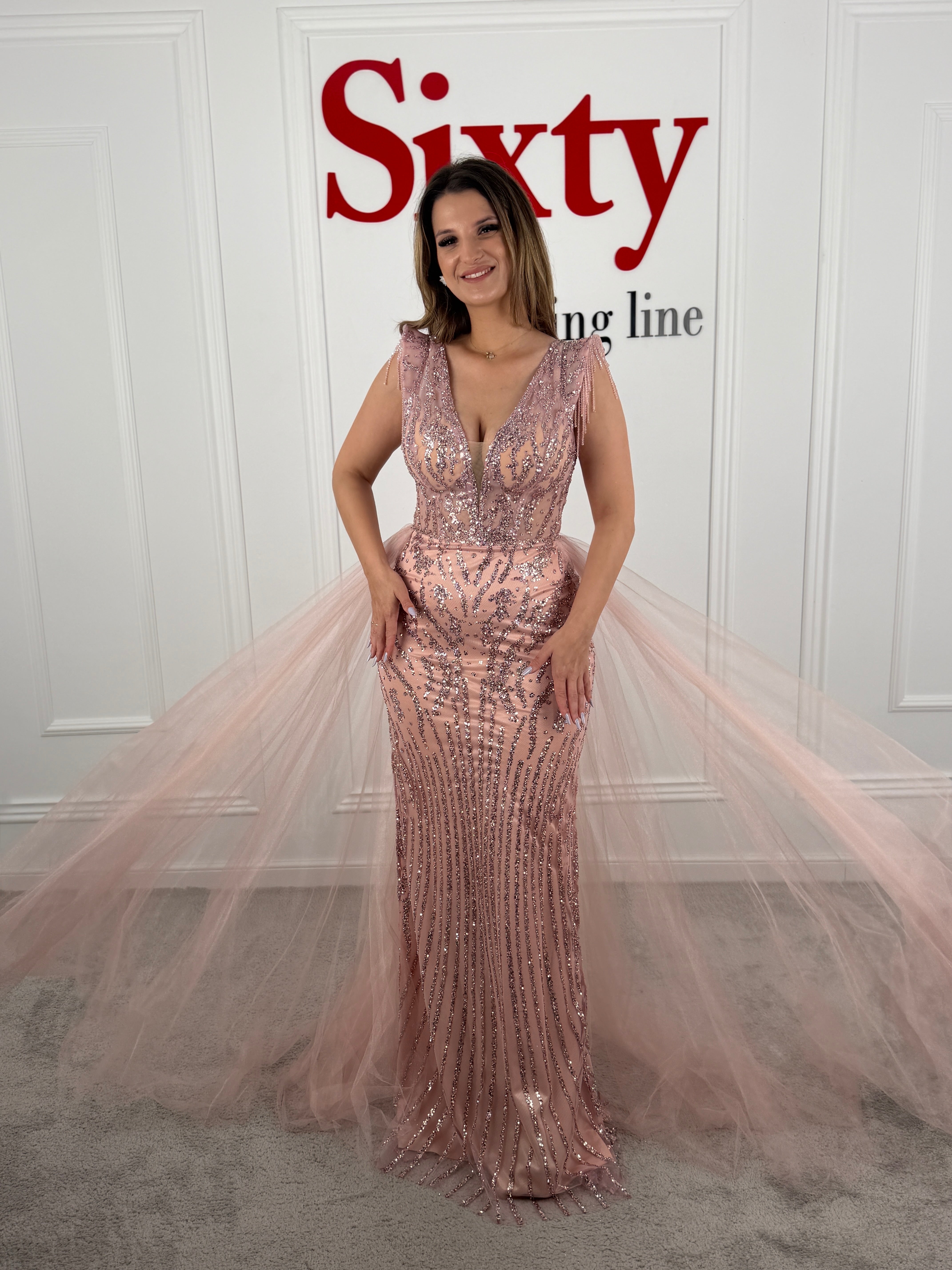 Rochie dantela cu paiete July