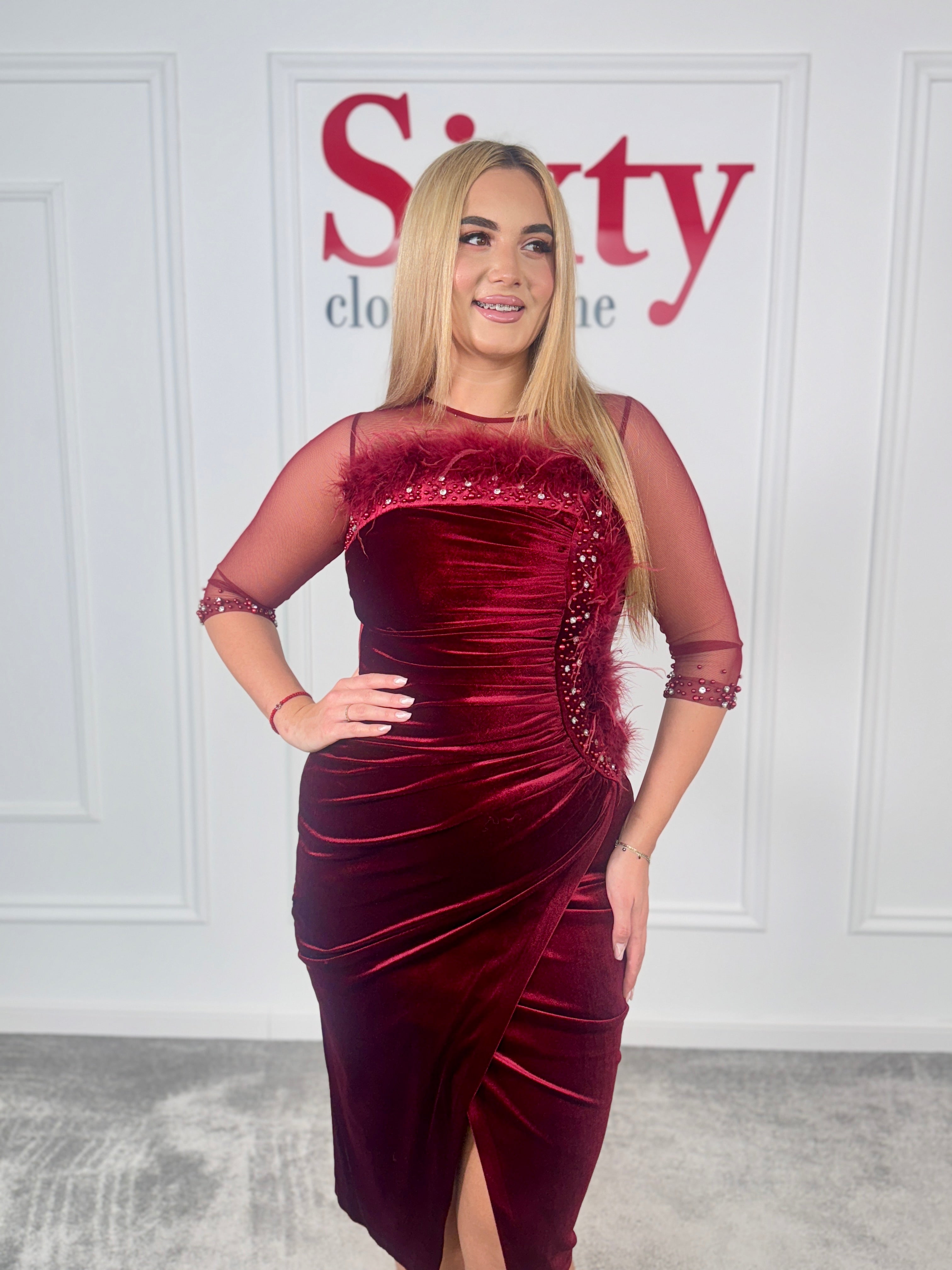 Rochie catifea Cleopatra