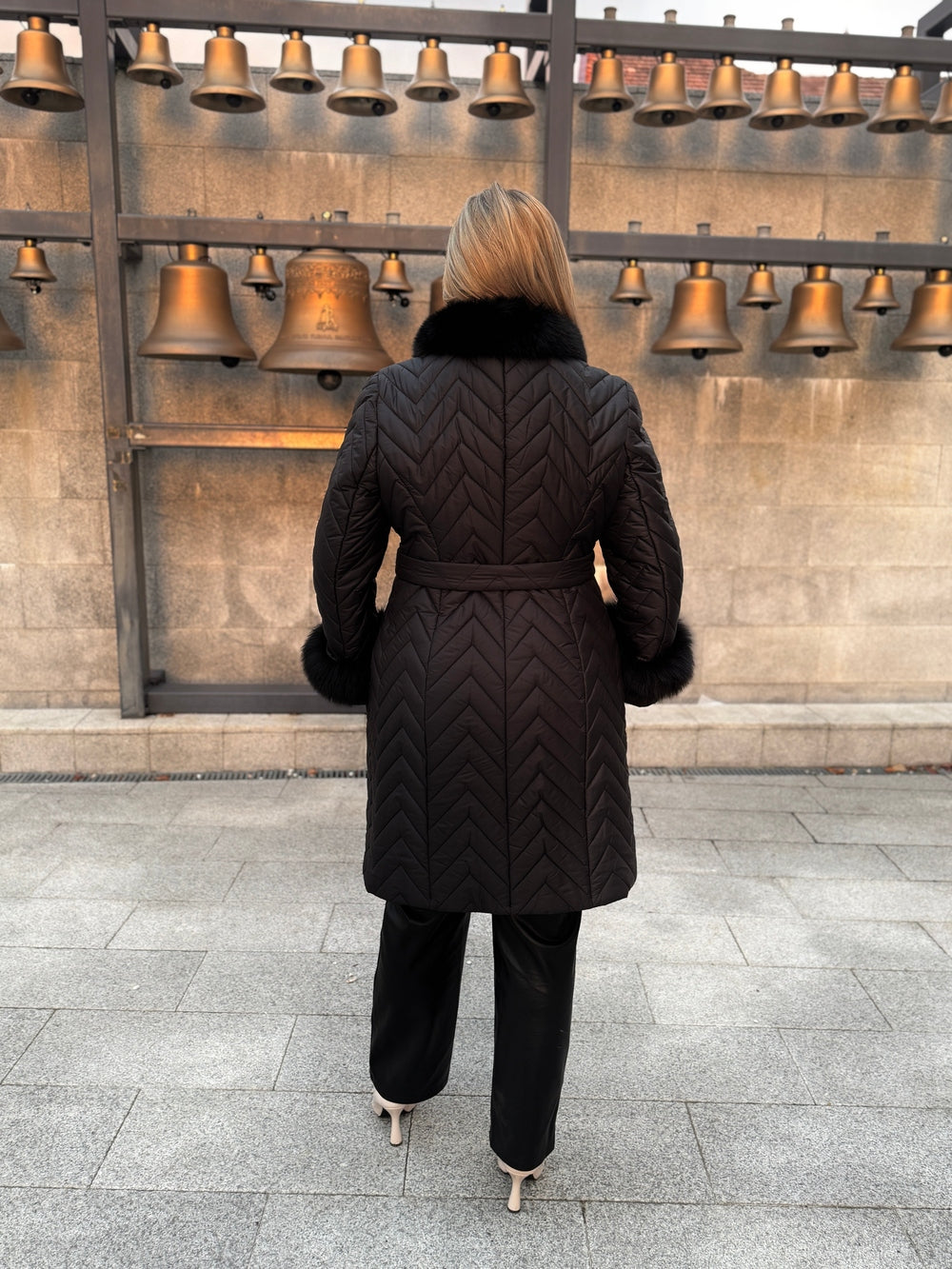 Palton fas cu blana naturala Miria