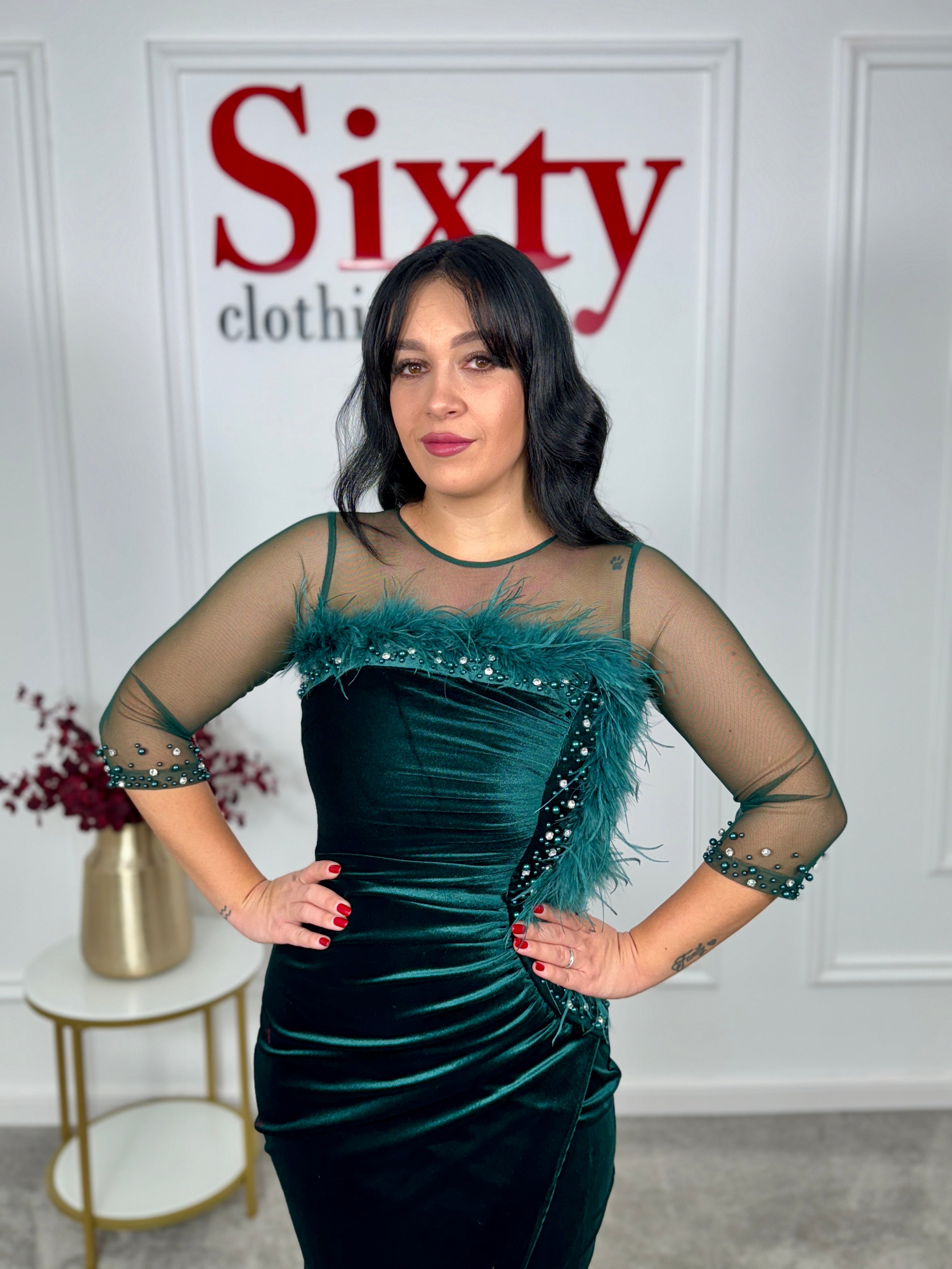 Rochie catifea Cleopatra