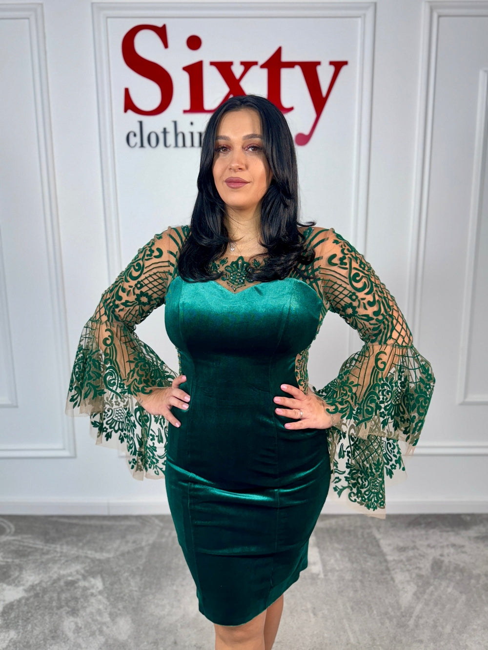 Rochie catifea Valerie